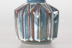Danish Søholm Sculptural Ceramic Table Lamp Aqua Blue Green Einar Johansen 1960s