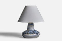 Søholm, Small Table Lamp, Stoneware, Denmark, 1960s