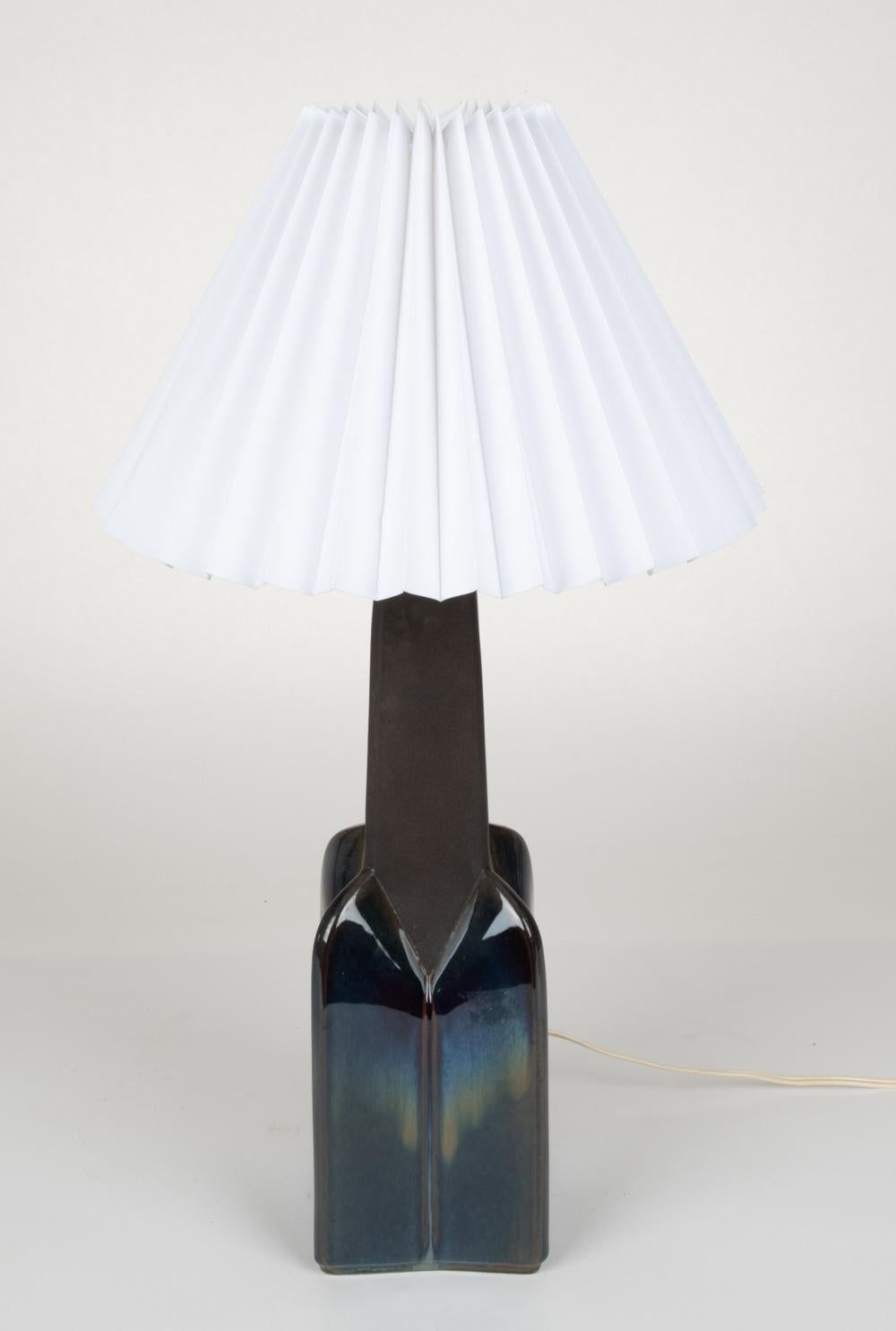 Scandinavian Modern Søholm Stentøj Ceramic Table Lamp, Denmark, 1960s