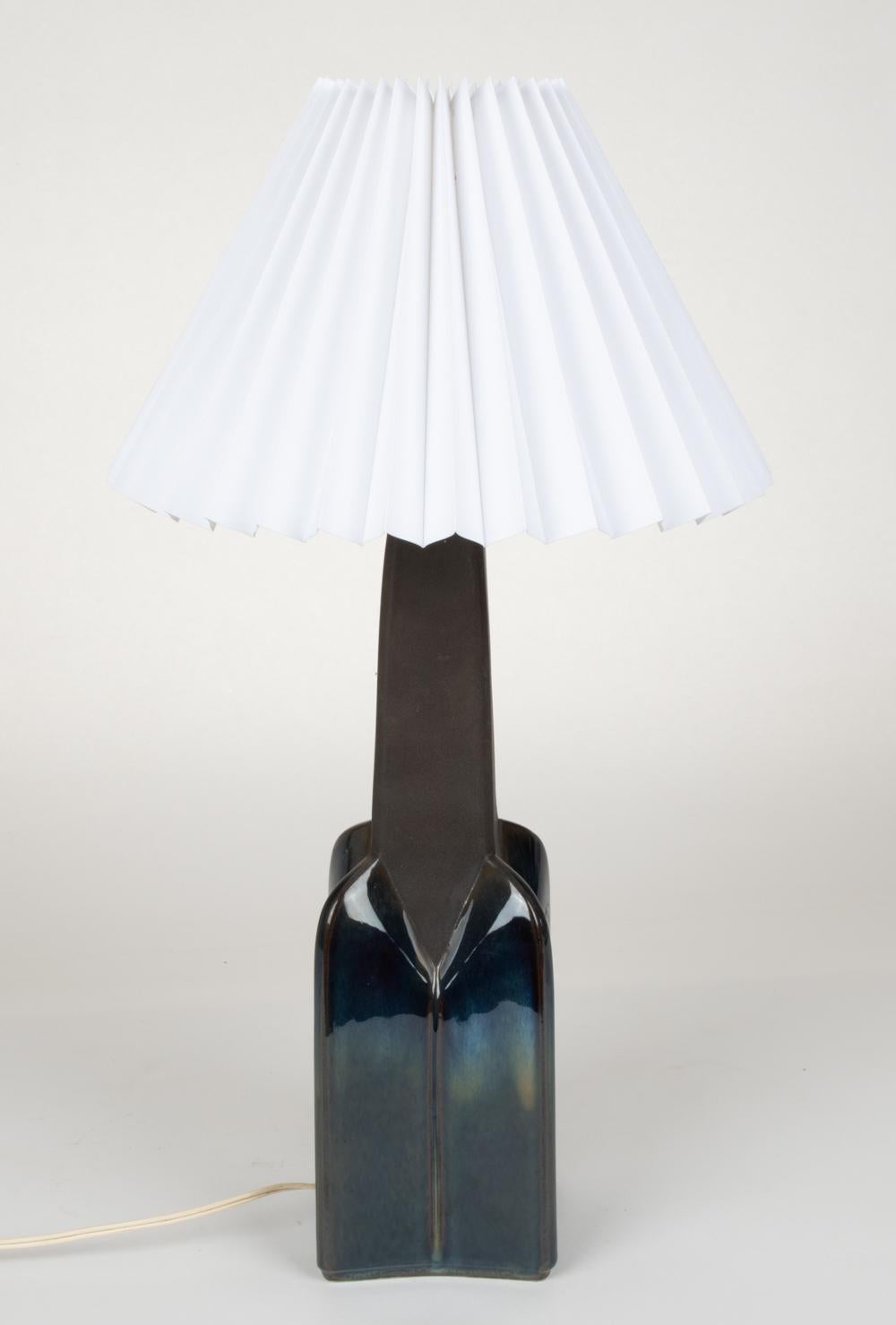Danish Søholm Stentøj Ceramic Table Lamp, Denmark, 1960s