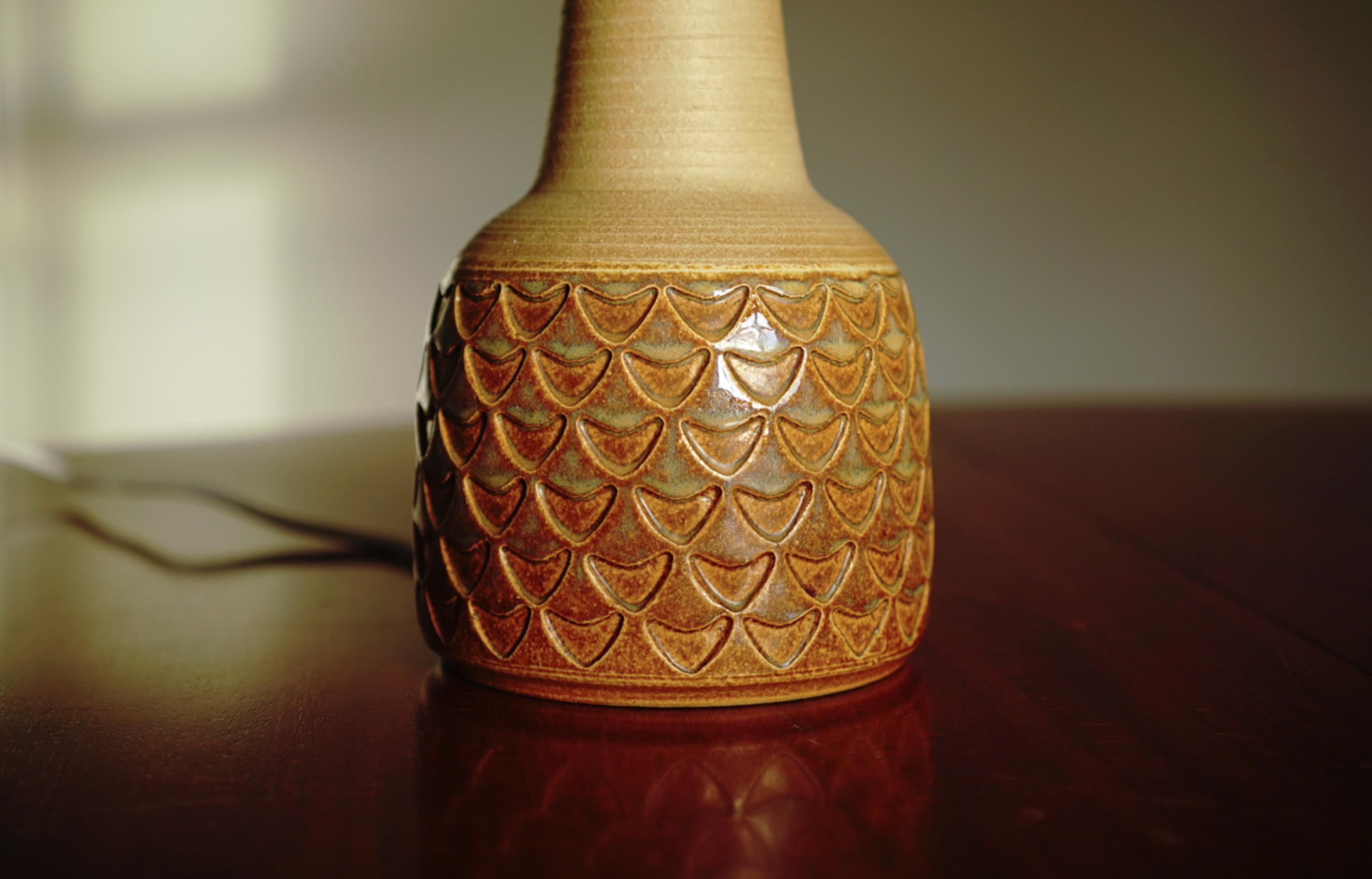 Danish Søholm Stentøj, Ceramic Table Lamp, Denmark, 1960s