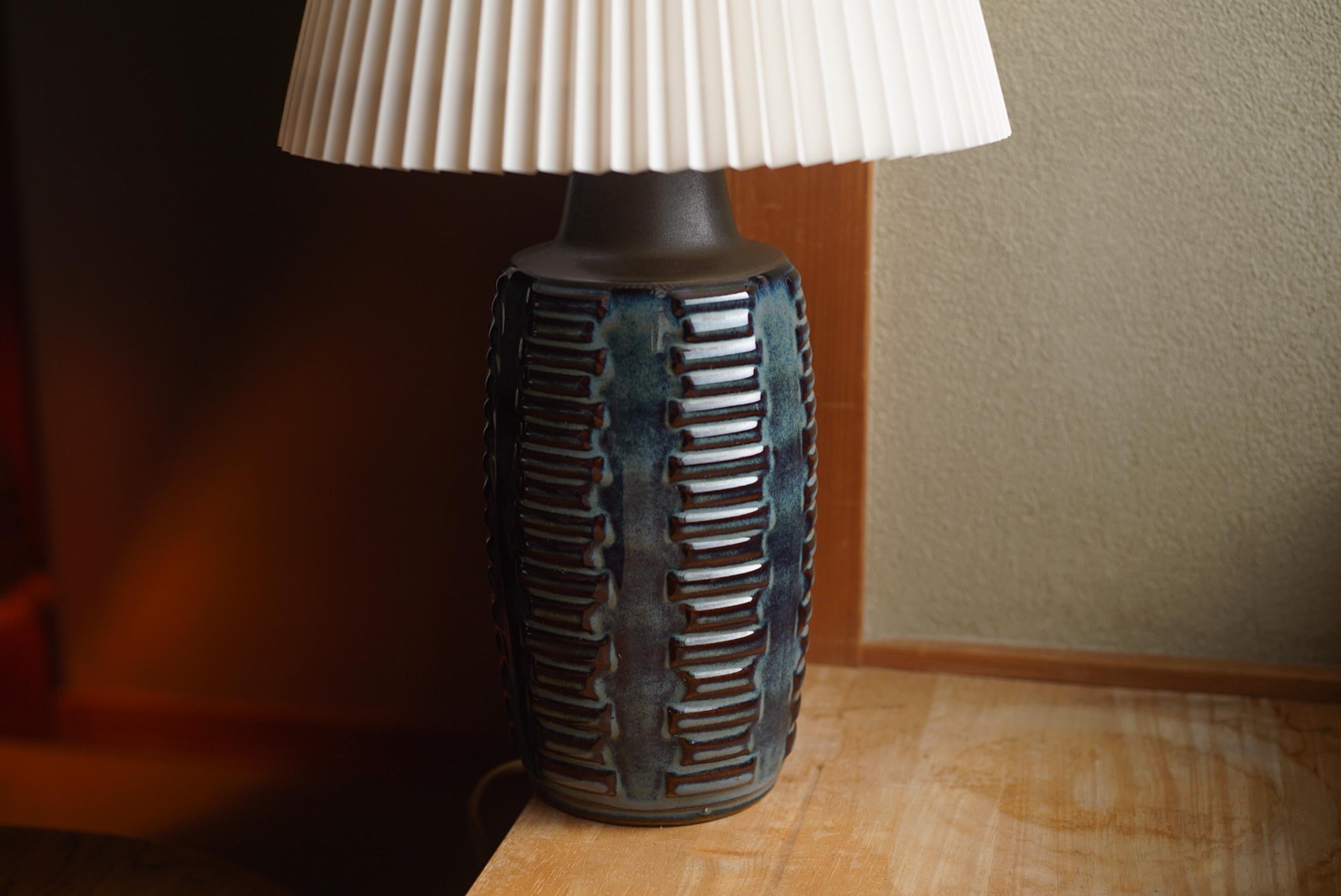 Søholm Stentøj, Ceramic Table Lamp, Denmark, 1960s In Good Condition For Sale In Akashi -Shi, Hyogo