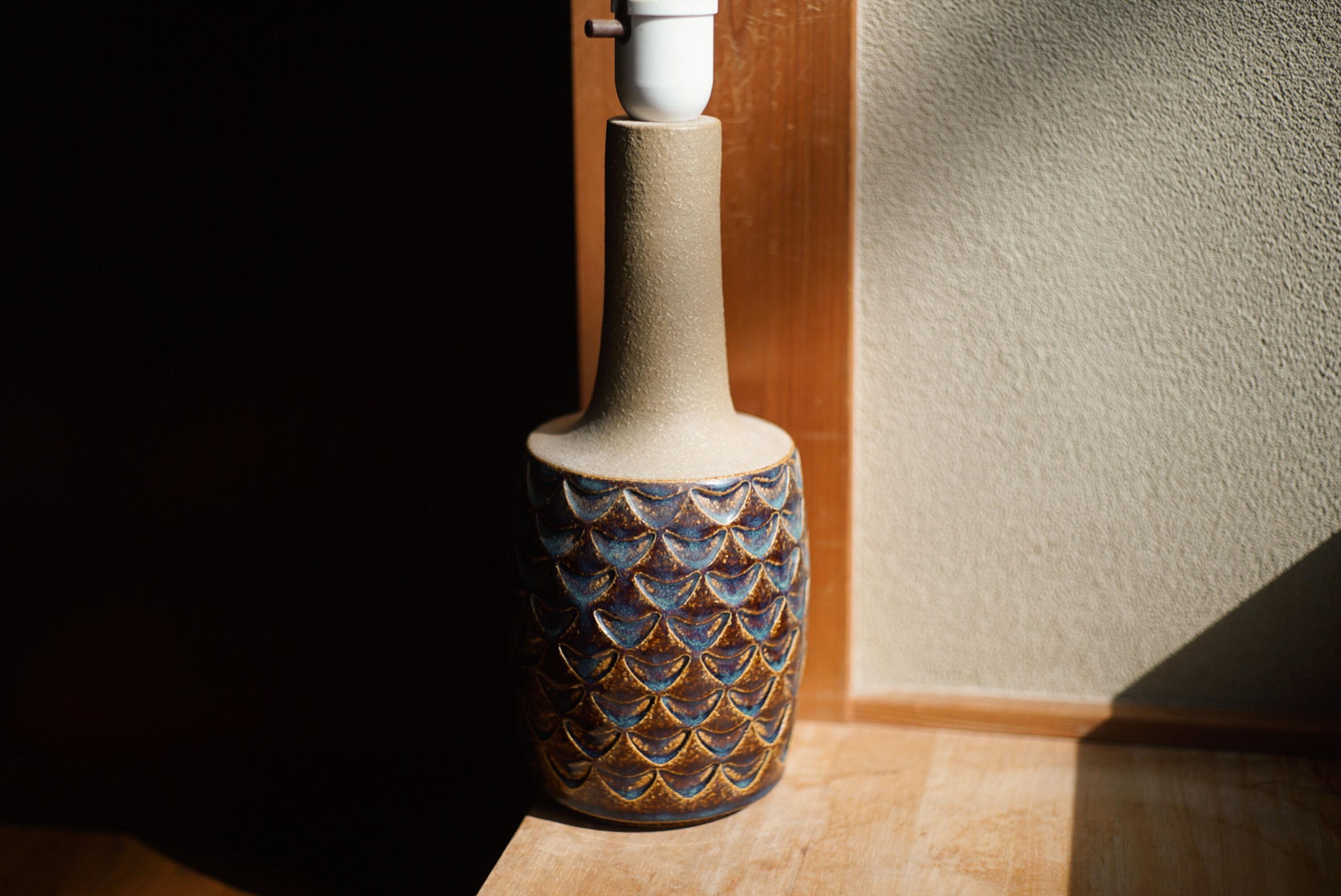 Ceramica Søholm Stentøj, Lampada da tavolo in ceramica, Einar Johansen, Danimarca, anni '60 in vendita