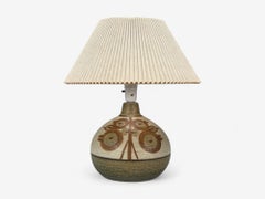 Søholm Stentøj, Danish Modern, Stoneware, Table Lamp, Denmark, 1970s