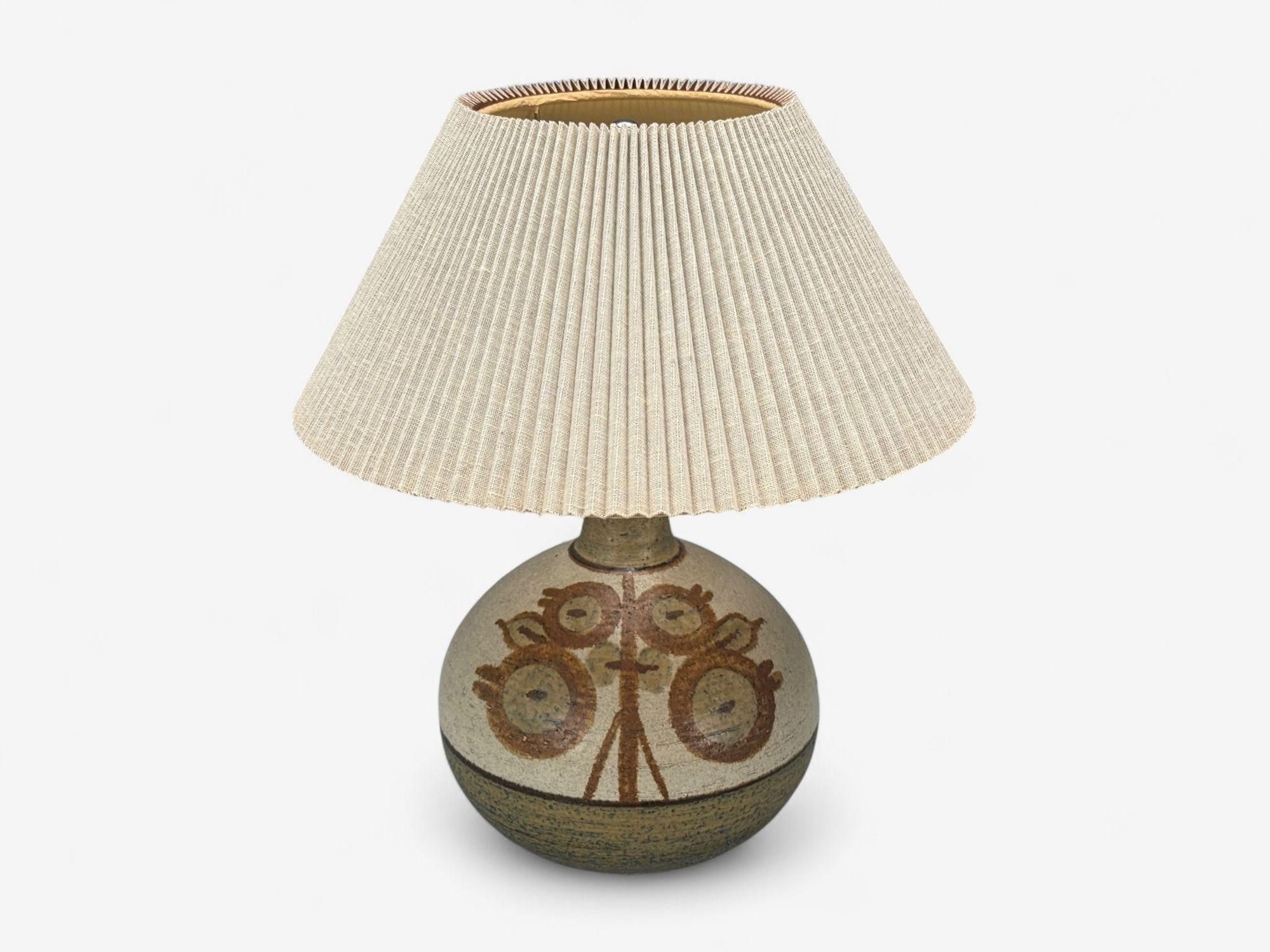 Mid-Century Modern Søholm Stentøj, moderne danoise, grès, lampe de table, Danemark, années 1970 en vente