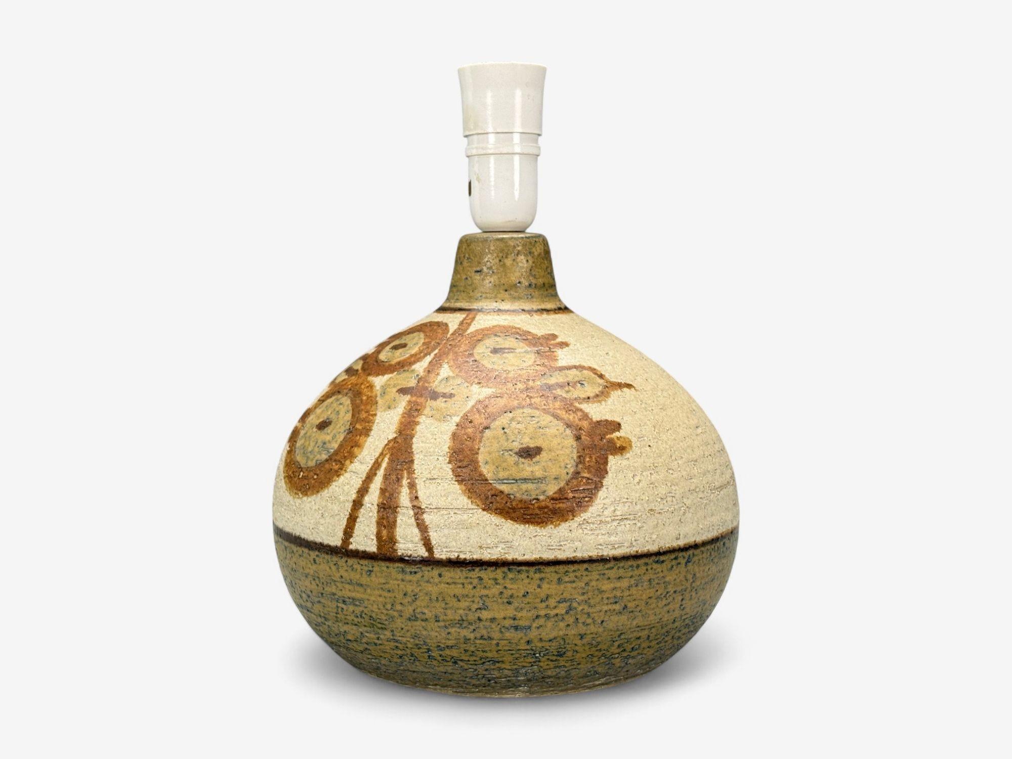 Søholm Stentøj, moderne danoise, grès, lampe de table, Danemark, années 1970 Bon état - En vente à Manhasset, NY