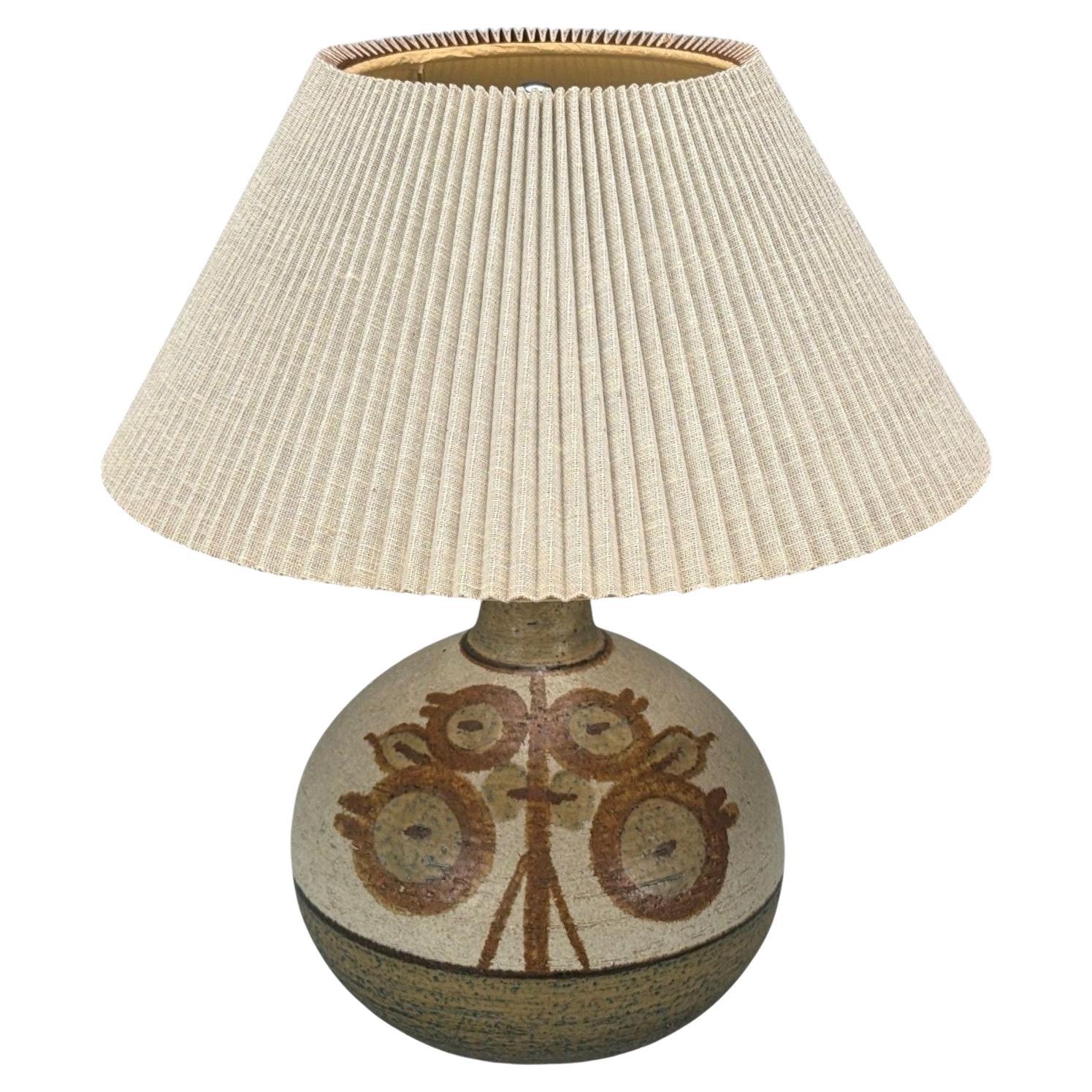 Søholm Stentøj, Danish Modern, Stoneware, Table Lamp, Denmark, 1970s