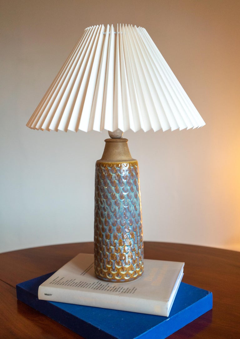 Mid-Century Modern Søholm Stentøj, Einar Johansen, Table Lamp, Denmark 1960s ,Glazed Stoneware For Sale