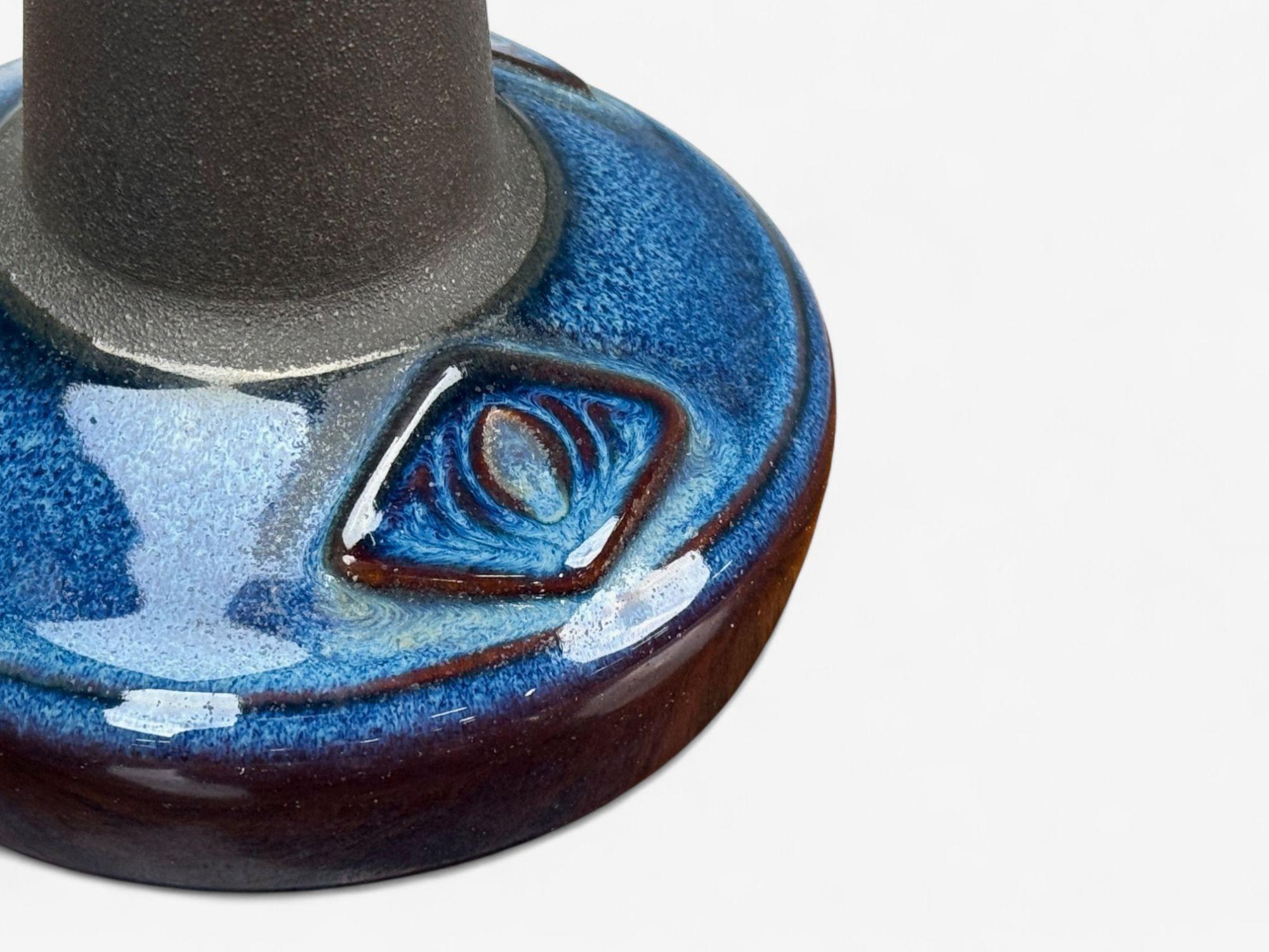Søholm Stentøj, Glazed Stoneware, Table Lamps, Denmark, 1970s For Sale 4