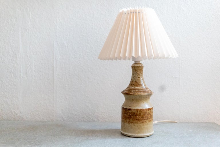 Søholm Stentøj, Joseph Simon Table Lamp, Denmark, 1960s Glazed Stoneware,  In Good Condition For Sale In Akashi -Shi, Hyogo