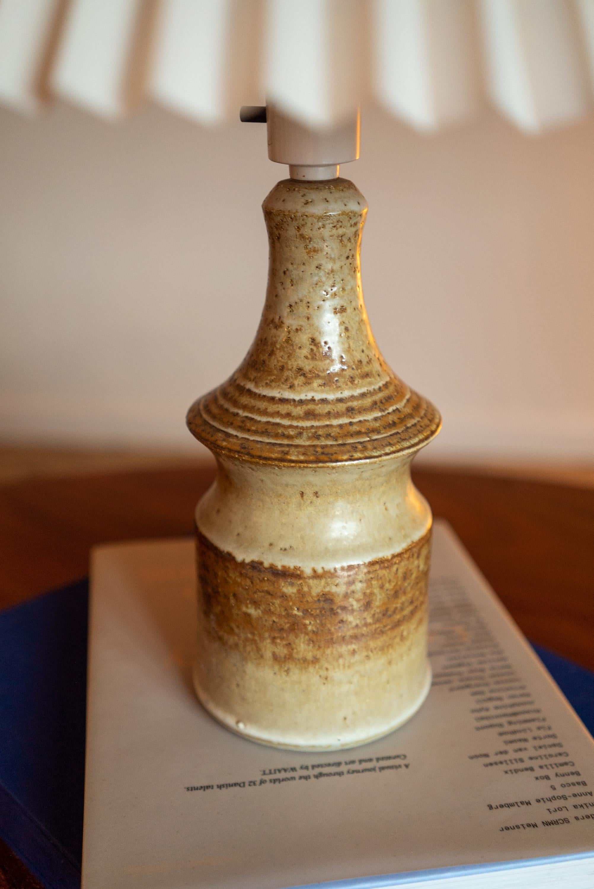 Danish Søholm Stentøj, Joseph Simon Table Lamp, Denmark, 1960s Glazed Stoneware,