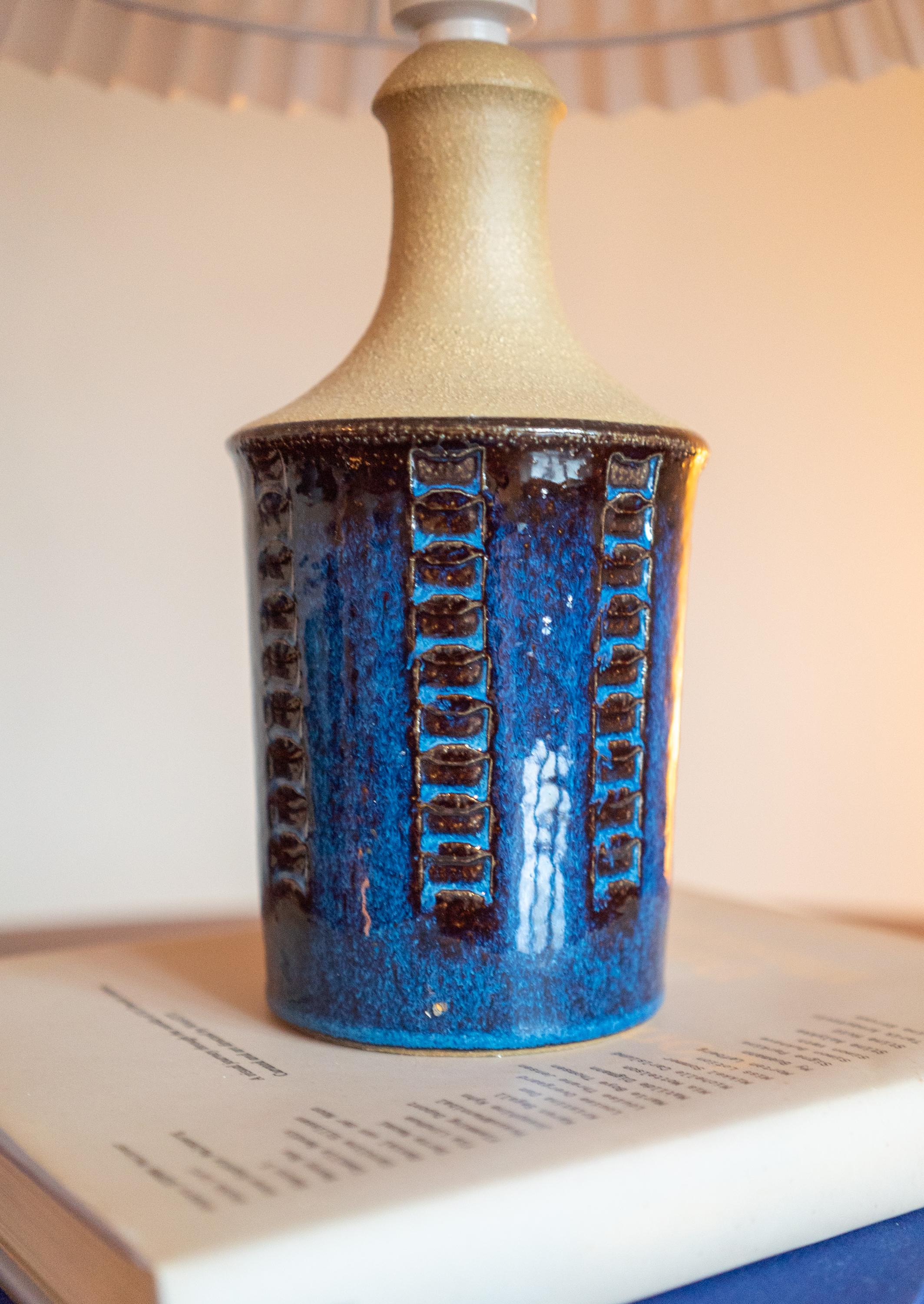 Danish Søholm Stentøj, Maria Phillip, Ceramic Table Lamp, Denmark, 1960s For Sale
