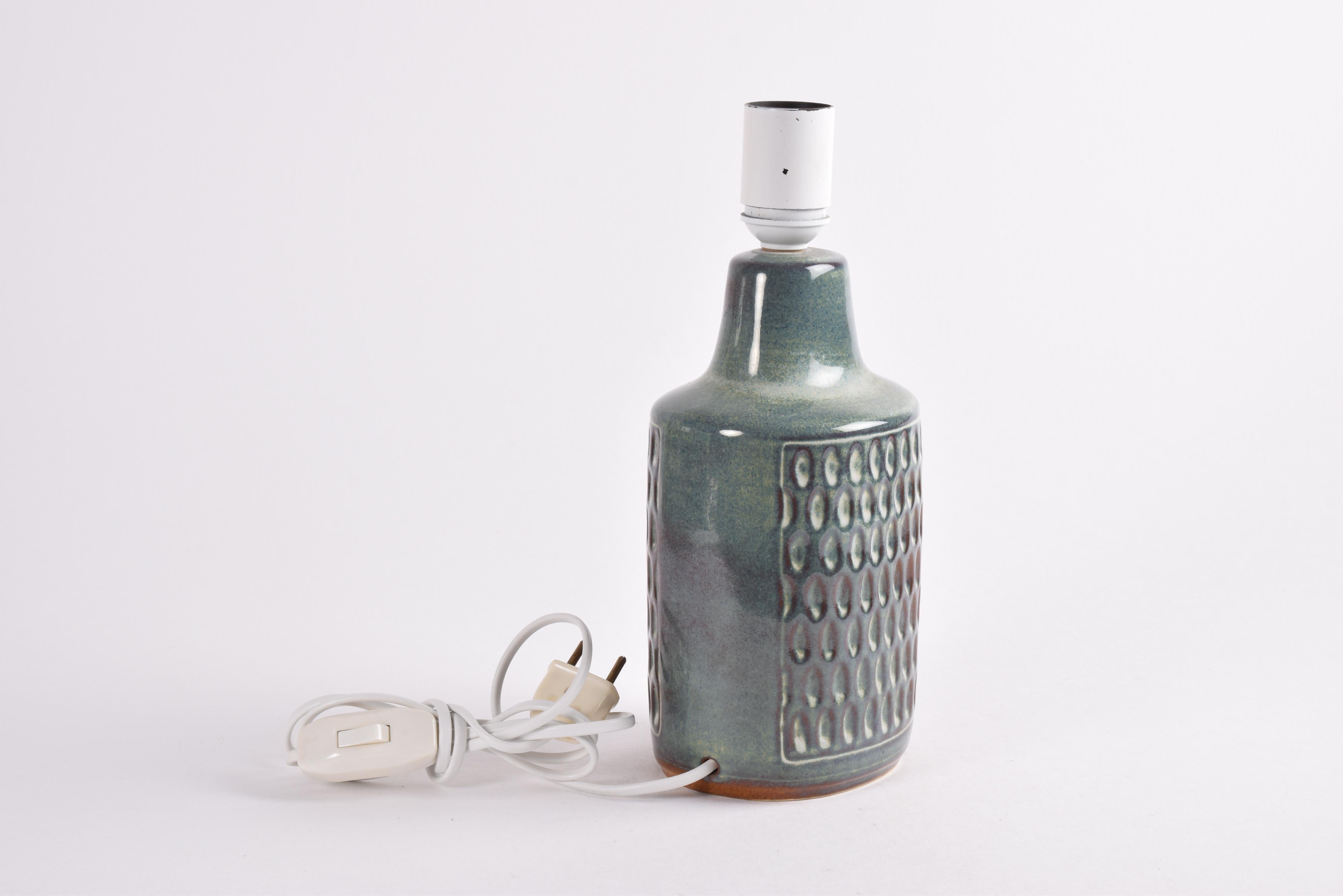 Lampe de bureau Sholm Stentj vert à pois bruns par Einar Johansen, style danois moderne des années 1960 en vente 1