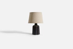 Søholm Stentøj, Table Lamp, Glazed Stoneware, Denmark, 1960s