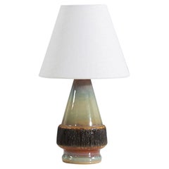 Sholm Stentj, Tischlampe, glasiertes Steingut, Dänemark, 1960er Jahre