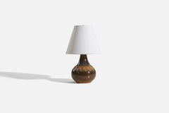 Søholm Stentøj, Table Lamp, Stoneware, Denmark, 1970s