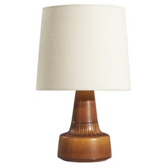 Søholm Stentøj, Table Lamp, Stoneware, Bornholm, Denmark, 1960s