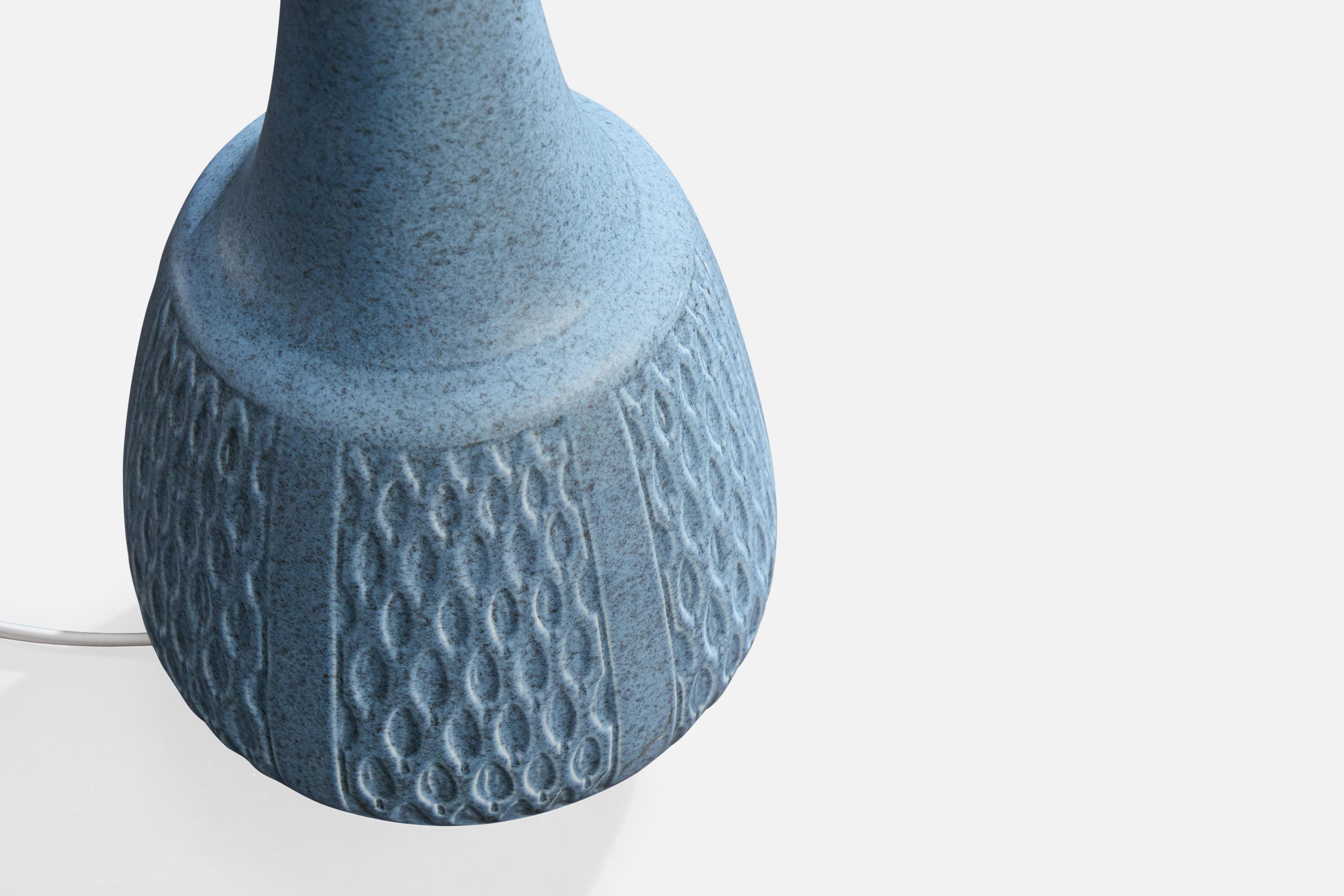 Danish Søholm Stentøj, Table Lamp, Stoneware, Denmark, 1960s For Sale