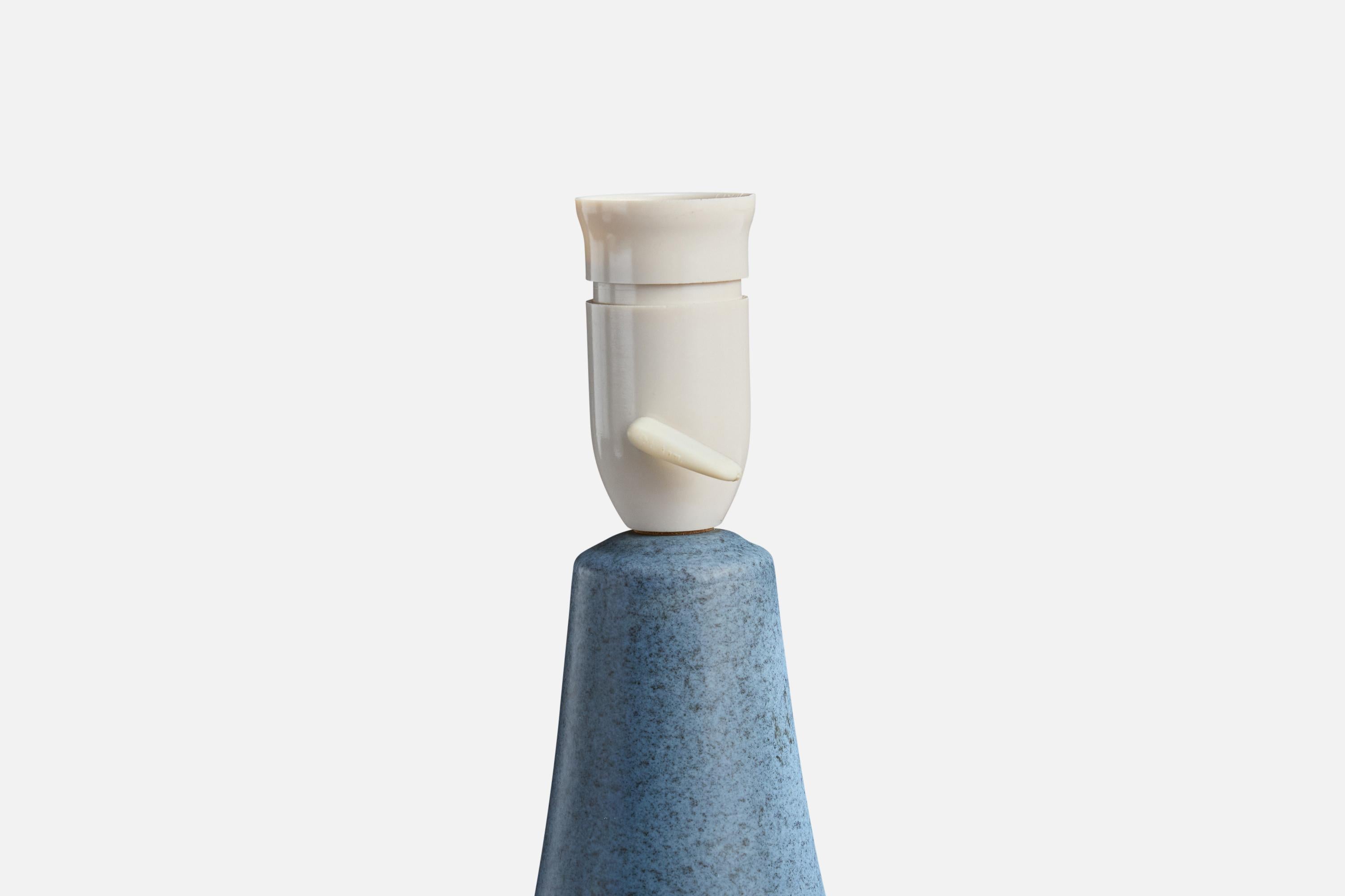 Søholm Stentøj, Table Lamp, Stoneware, Denmark, 1960s In Good Condition For Sale In High Point, NC