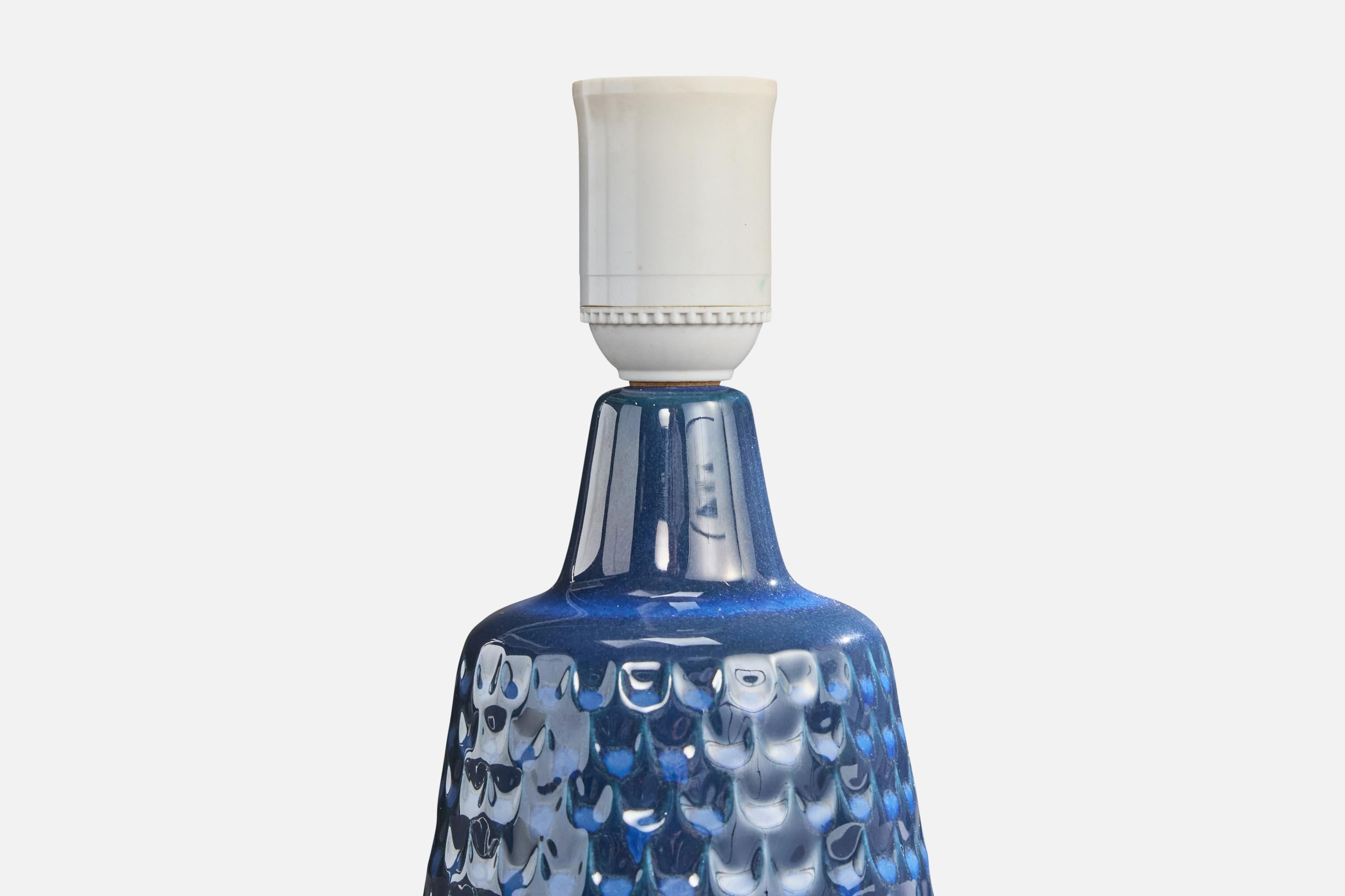 Søholm Stentøj, Table Lamp, Stoneware, Denmark, 1960s In Good Condition For Sale In High Point, NC