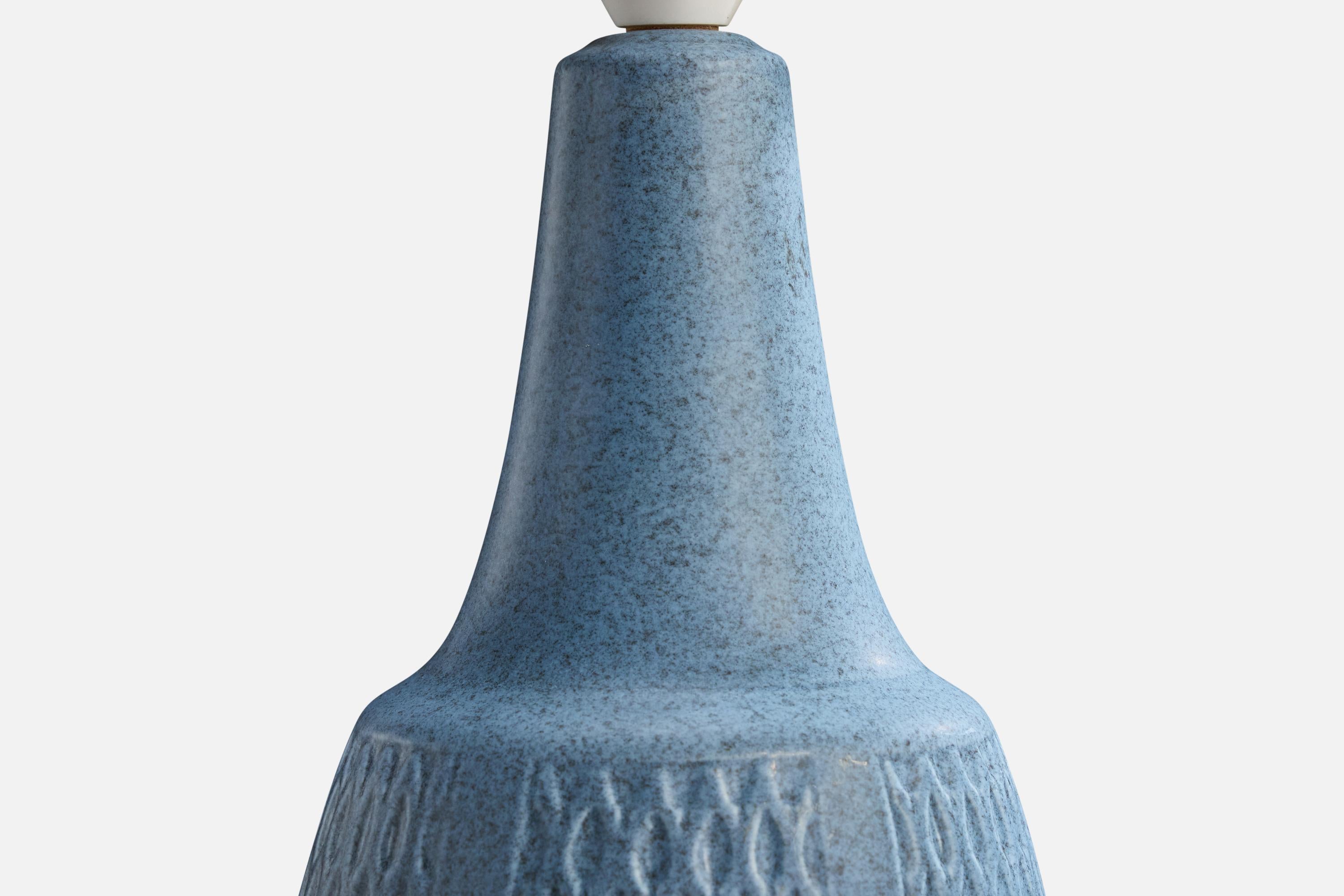 Mid-20th Century Søholm Stentøj, Table Lamp, Stoneware, Denmark, 1960s For Sale