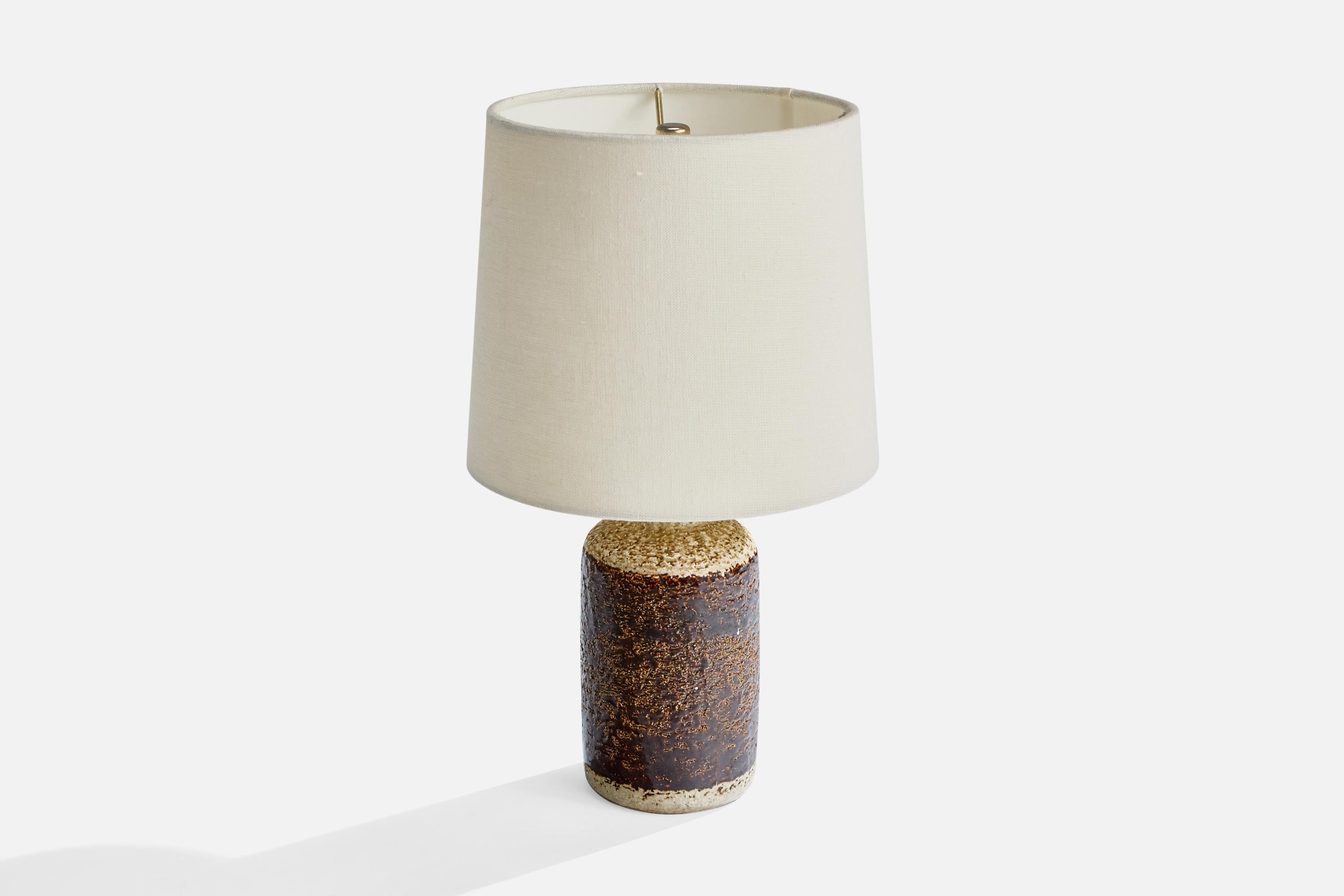 Danish Søholm Stentøj, Table Lamps, Stoneware, Denmark, 1960s For Sale