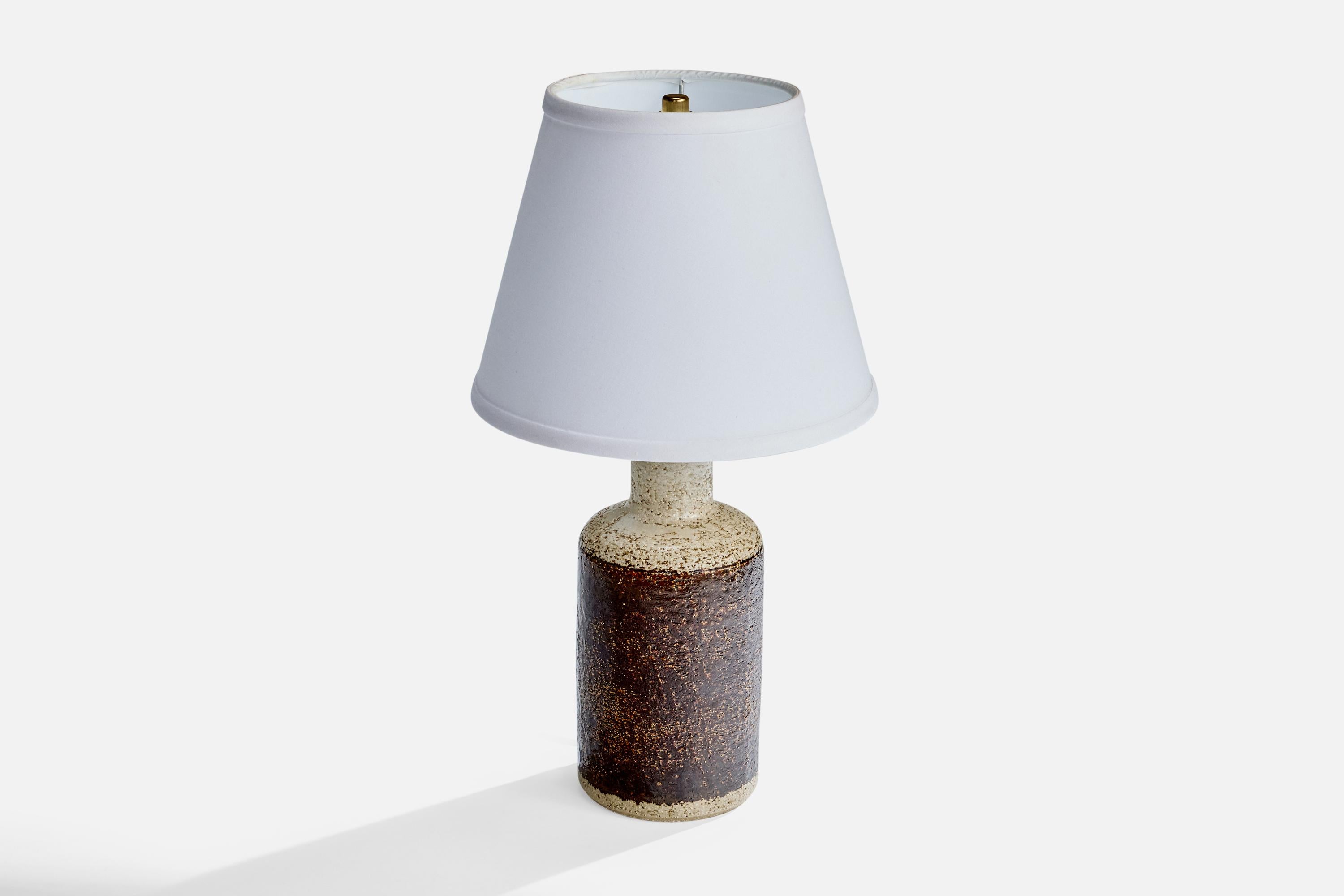 Danish Søholm Stentøj, Table Lamps, Stoneware, Denmark, 1960s For Sale