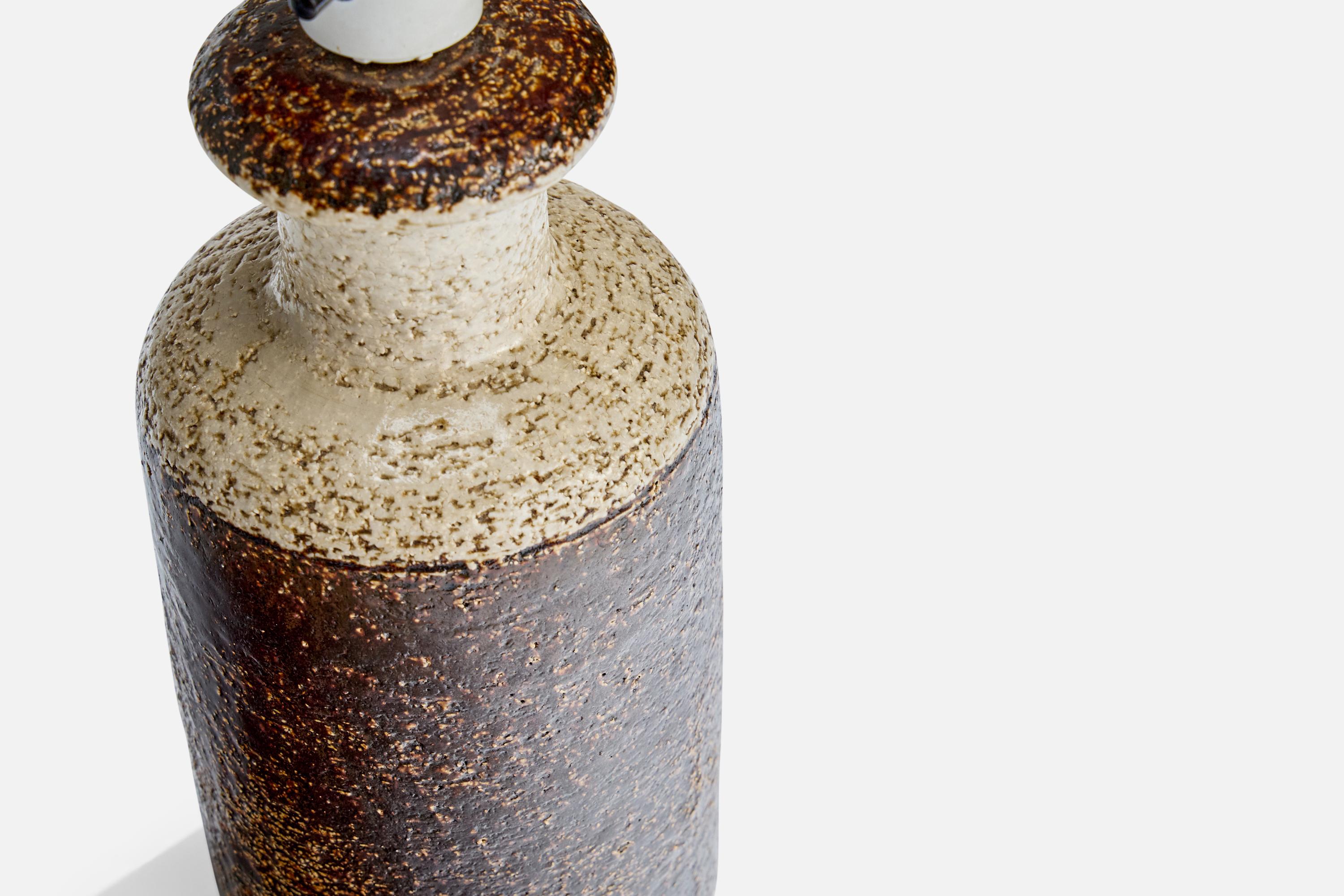 Søholm Stentøj, Table Lamps, Stoneware, Denmark, 1960s In Good Condition For Sale In High Point, NC
