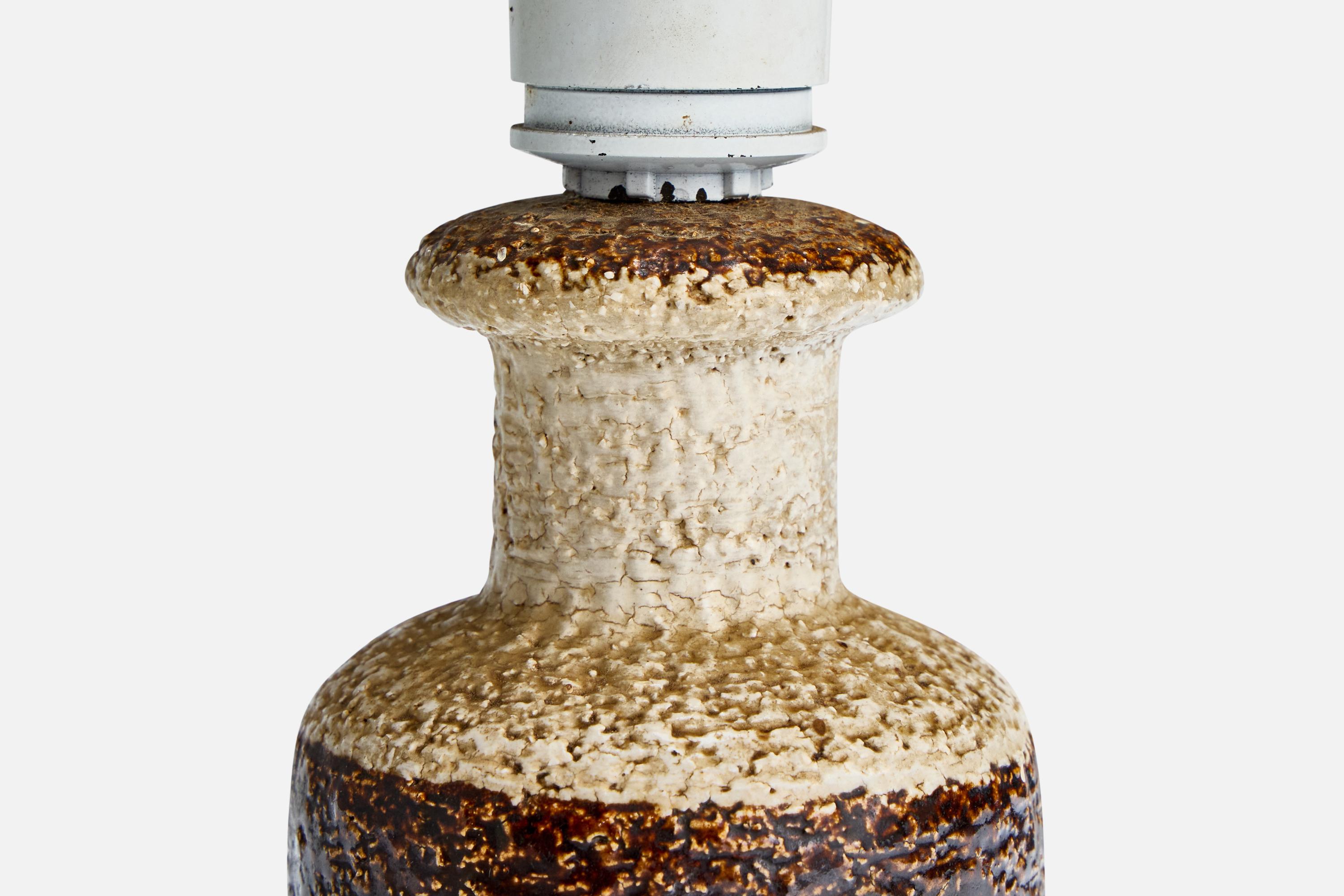Mid-20th Century Søholm Stentøj, Table Lamps, Stoneware, Denmark, 1960s For Sale