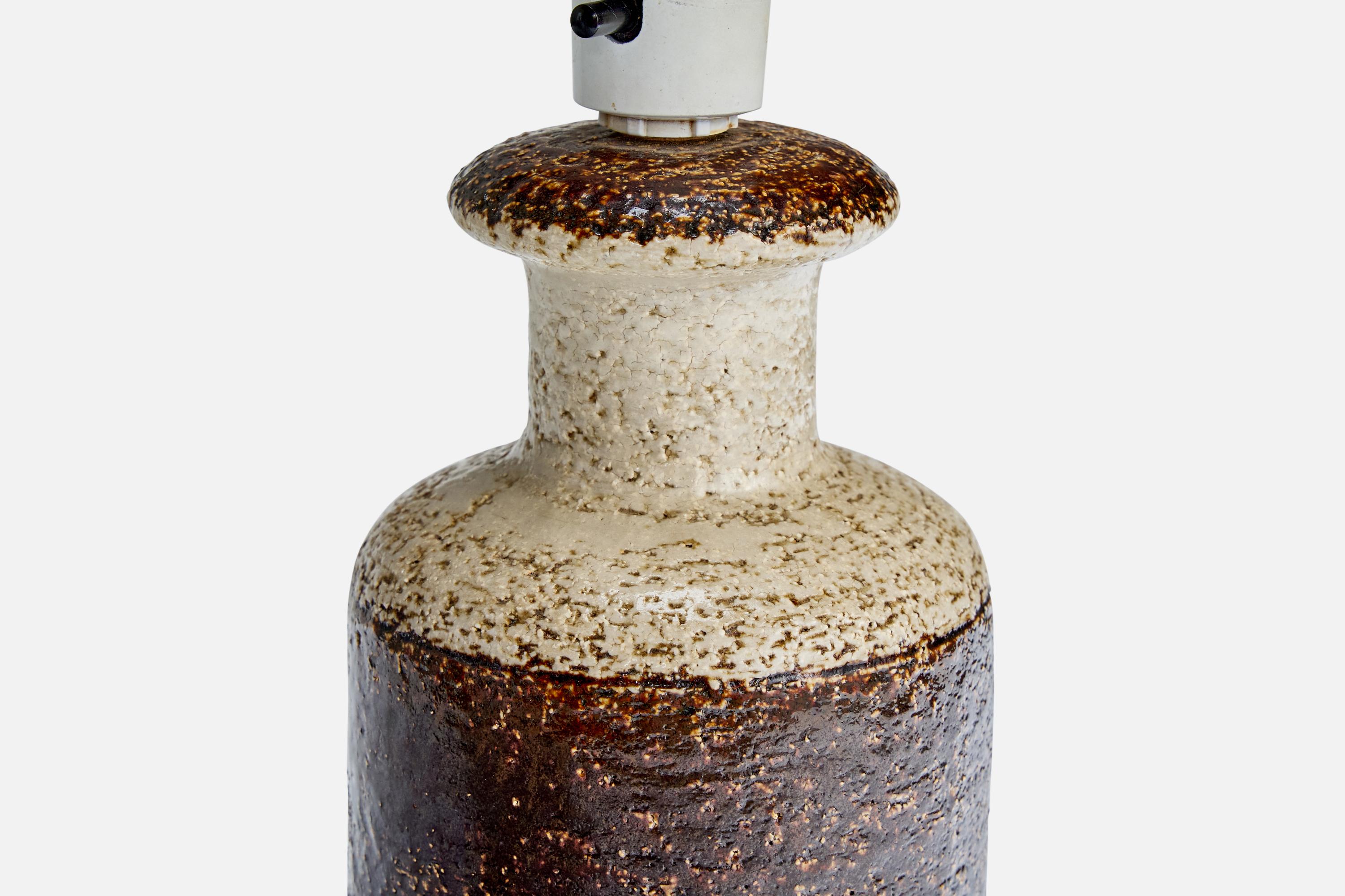 Mid-20th Century Søholm Stentøj, Table Lamps, Stoneware, Denmark, 1960s For Sale