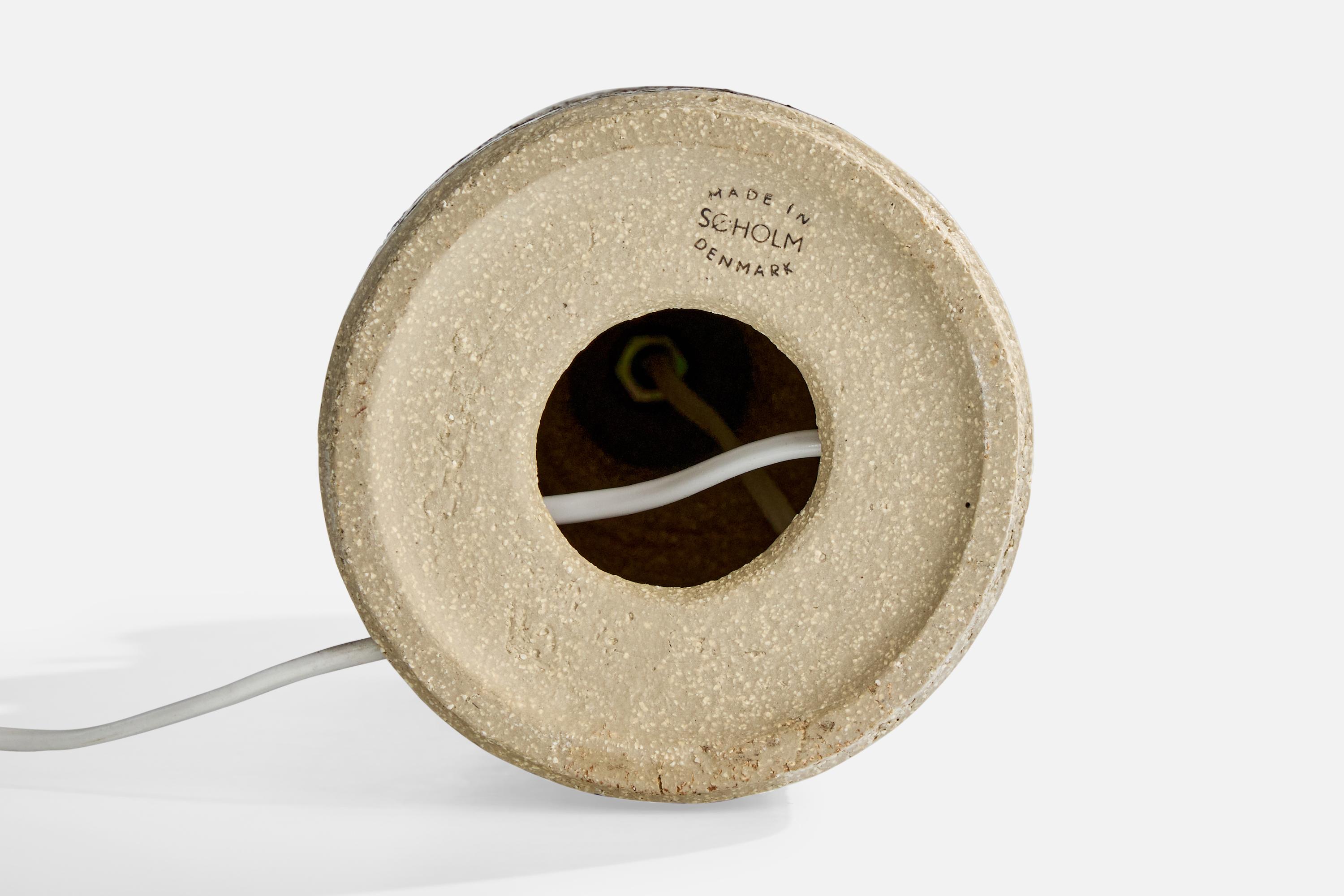 Søholm Stentøj, Table Lamps, Stoneware, Denmark, 1960s For Sale 2
