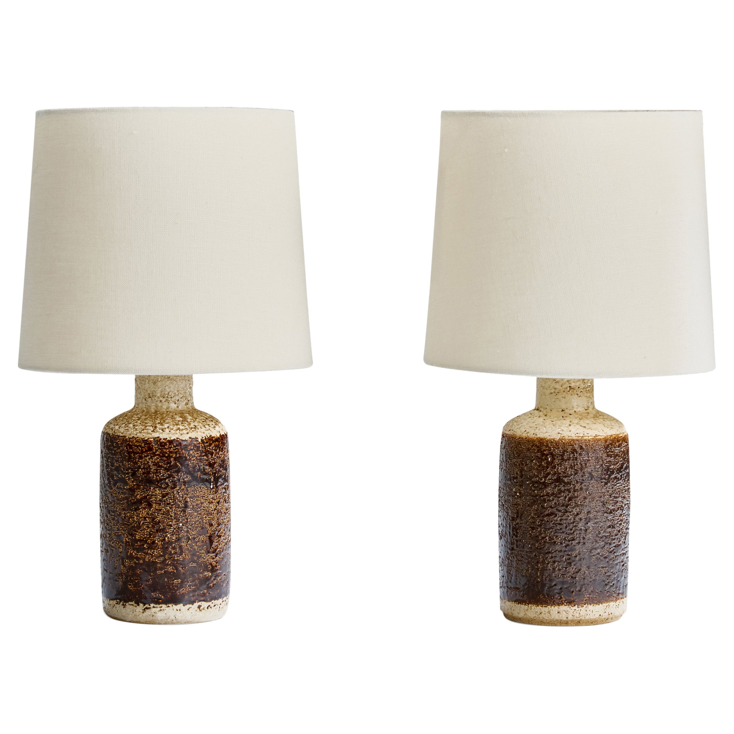 Søholm Stentøj, Table Lamps, Stoneware, Denmark, 1960s For Sale