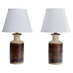 Søholm Stentøj, Table Lamps, Stoneware, Denmark, 1960s
