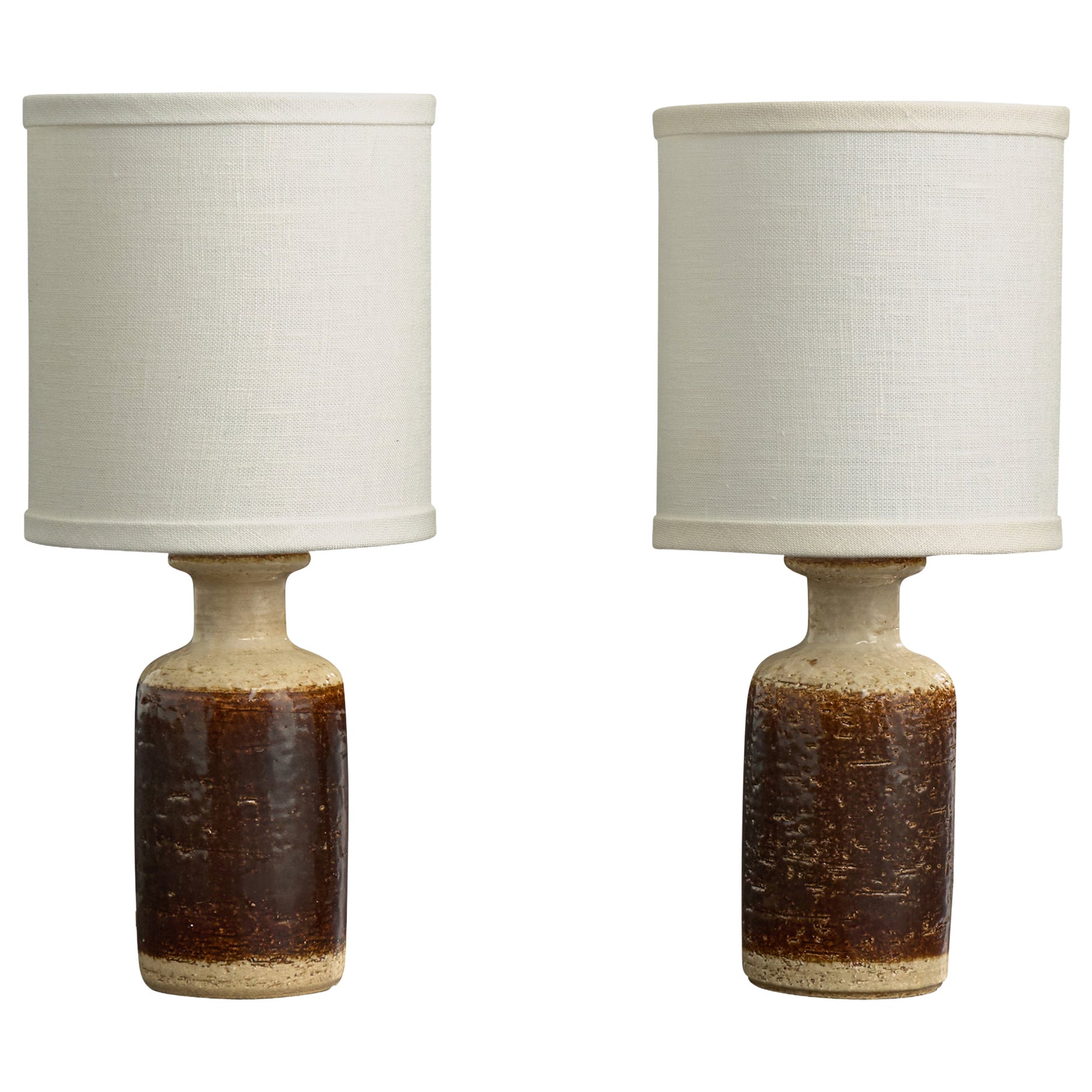 Søholm Stentøj, Table Lamps, Stoneware, Denmark, 1960s