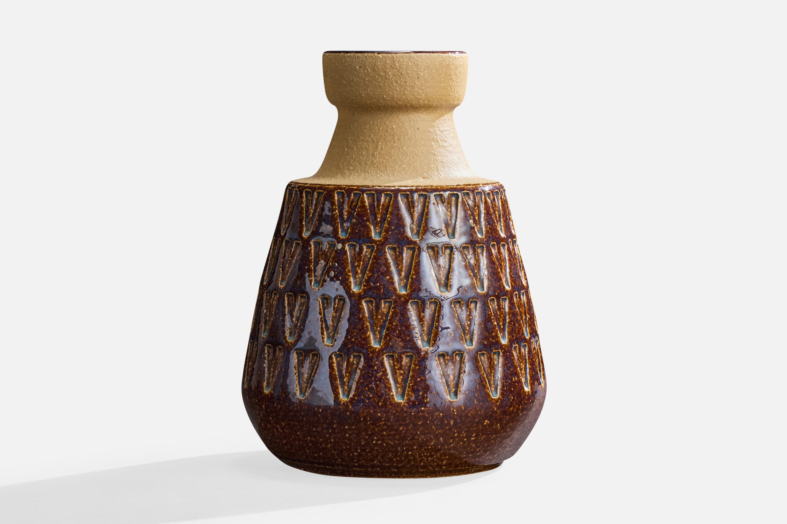 Mid-Century Modern Søholm Stentøj, vase, grès, Danemark, années 1960 en vente