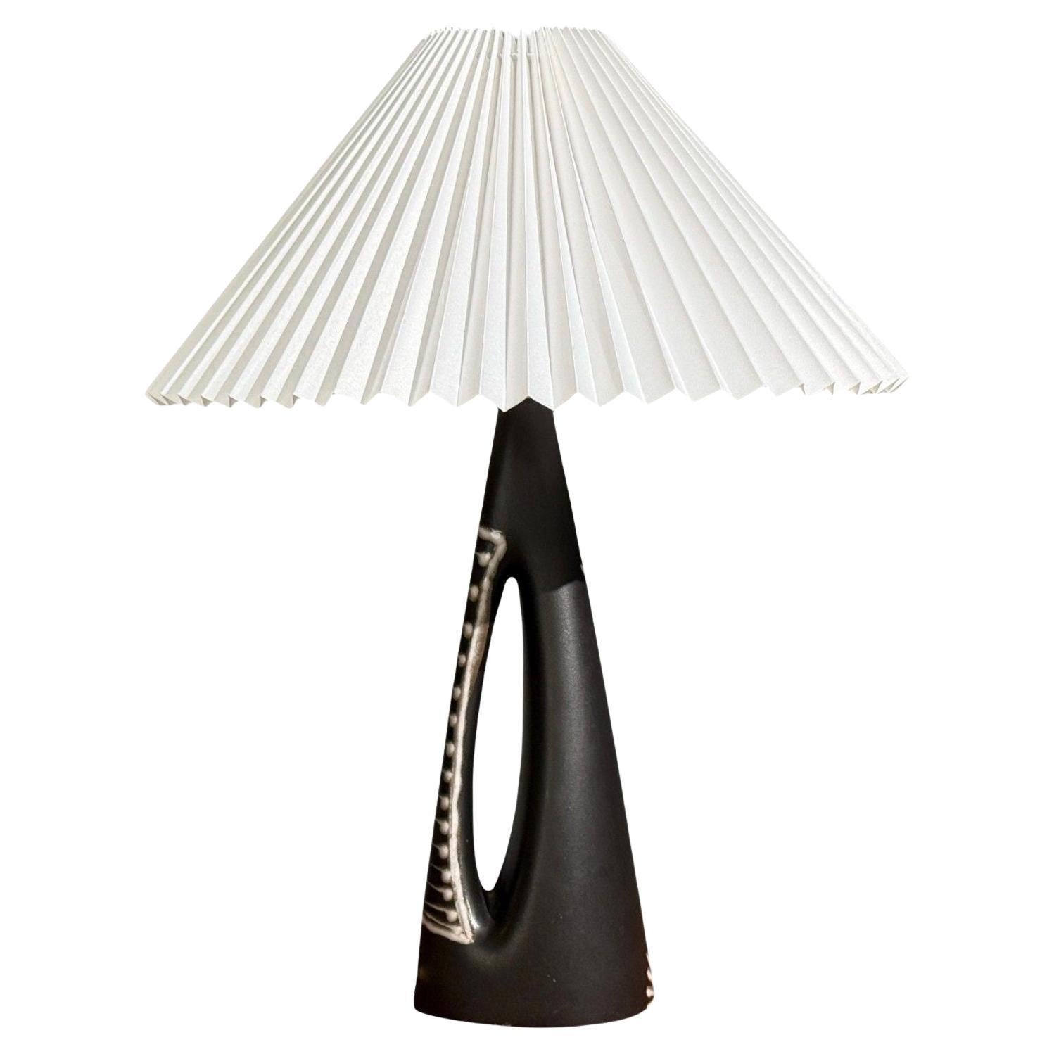 Søholm Stentoj, lampe de table, grès noir, Danemark, années 1950