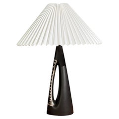 Søholm Stentoj, lampe de table, grès noir, Danemark, années 1950