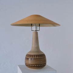 Søholm Stoneware Table Lamp, Denmark, 1960s