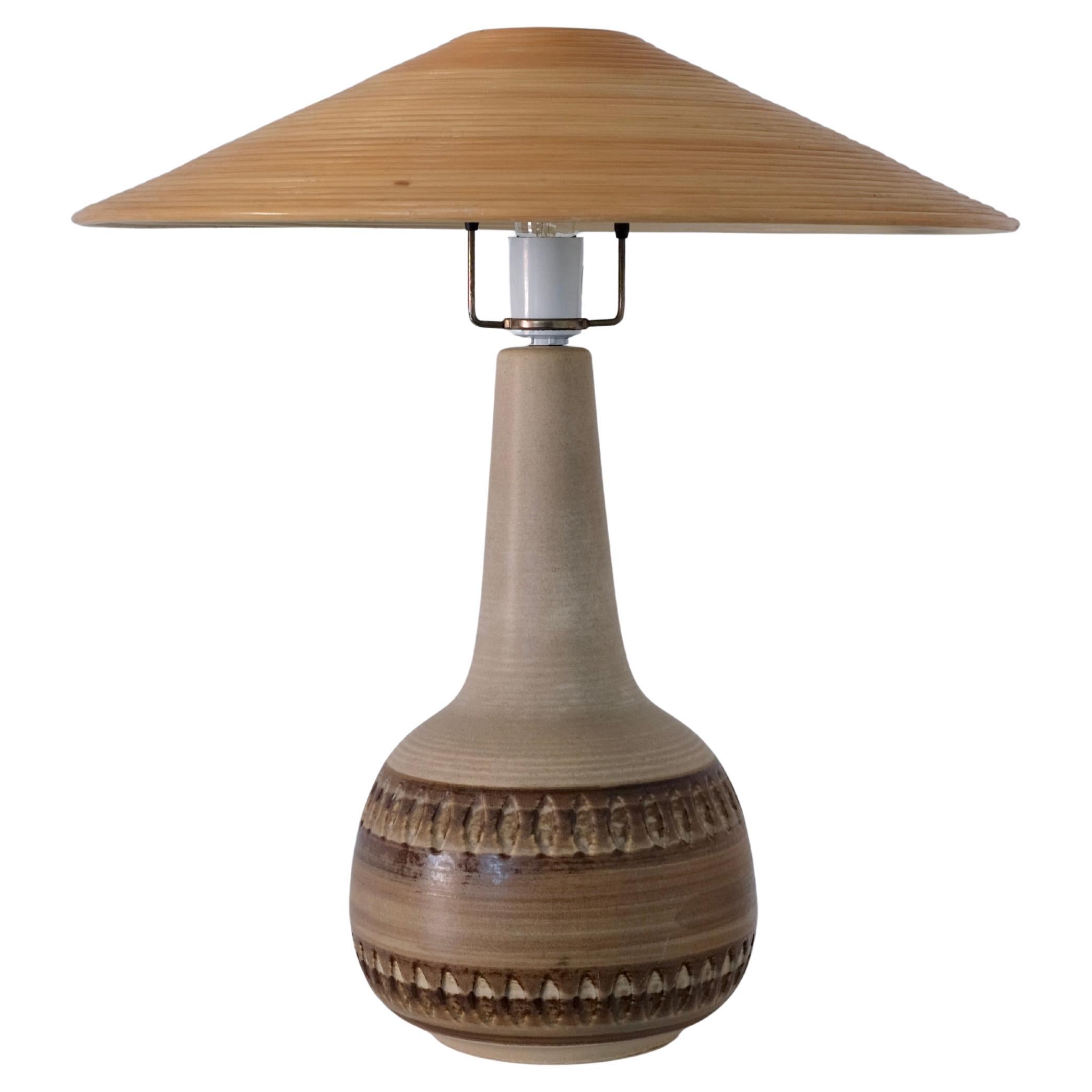 Søholm Stoneware Table Lamp, Denmark, 1960s