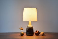 Sholm Tischlampe in Blau und Beige mit Streifen, Dänemark, Mitte des Jahrhunderts 1960er Jahre