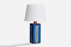 Søholm, Table Lamp, Ceramic, Walnut, Denmark, 1960s