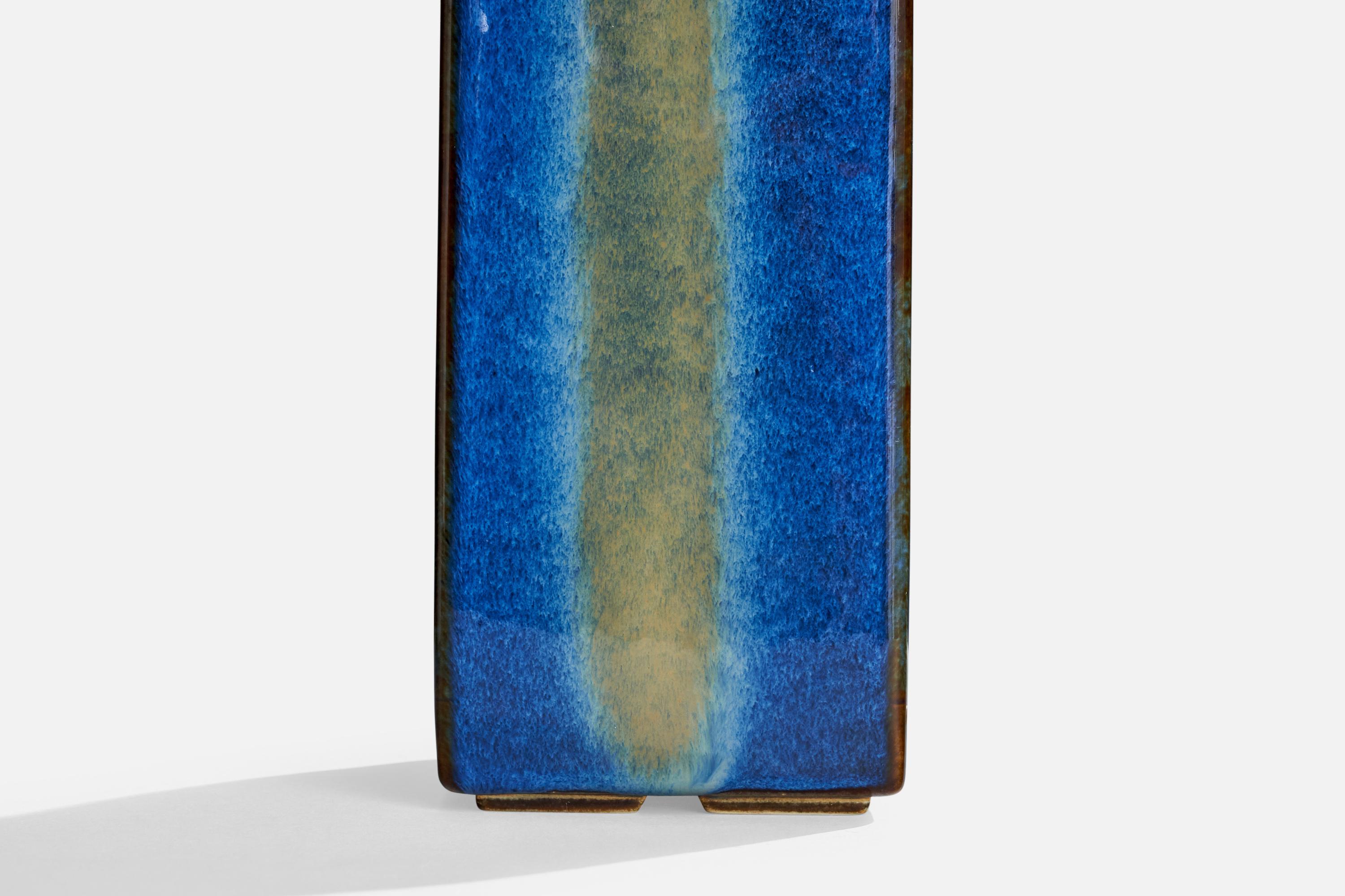 Ceramica Søholm, Lampada da tavolo, ceramica, noce, Danimarca, anni '60