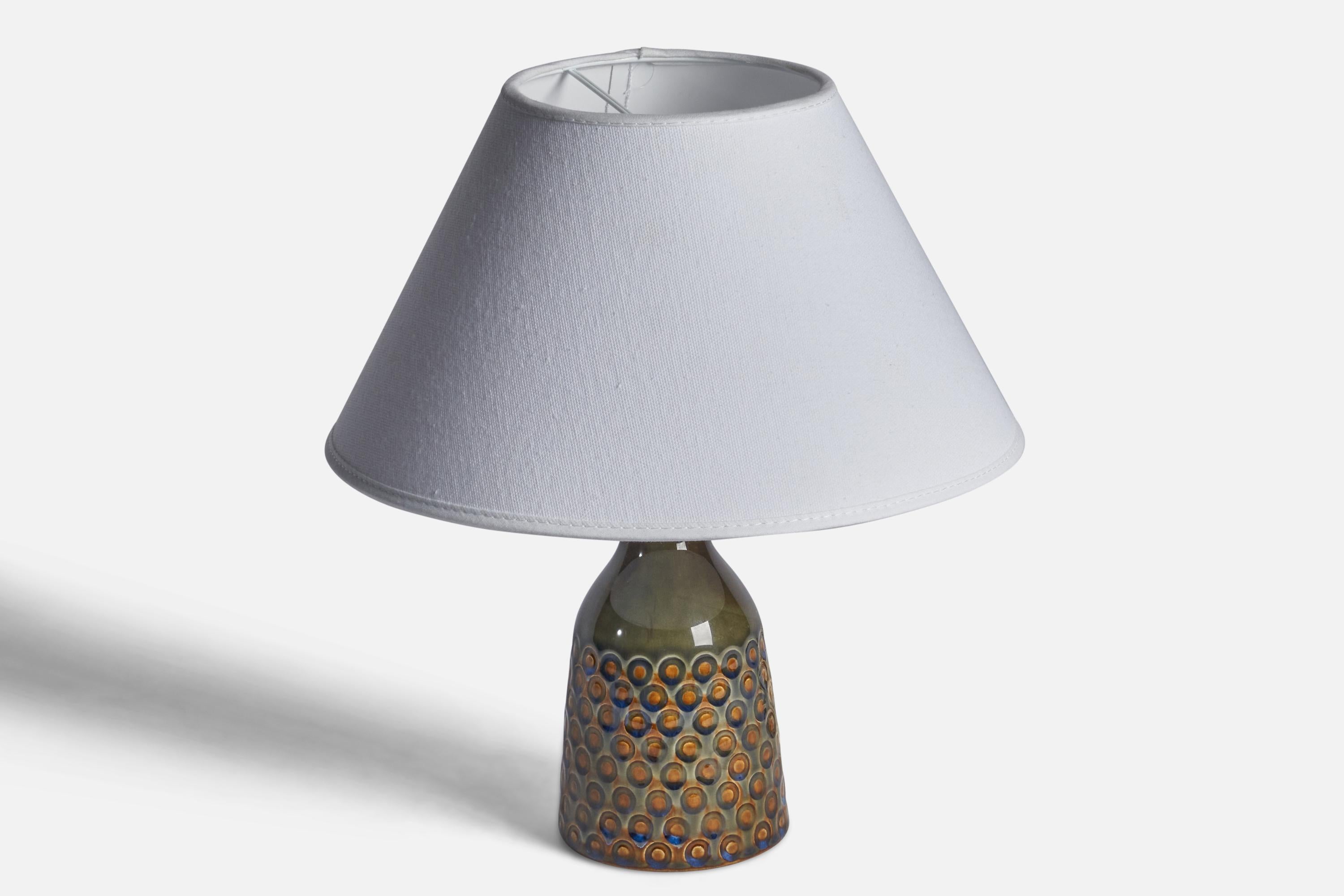 Danish Søholm, Table Lamp, Stoneware, Denmark, 1960s For Sale