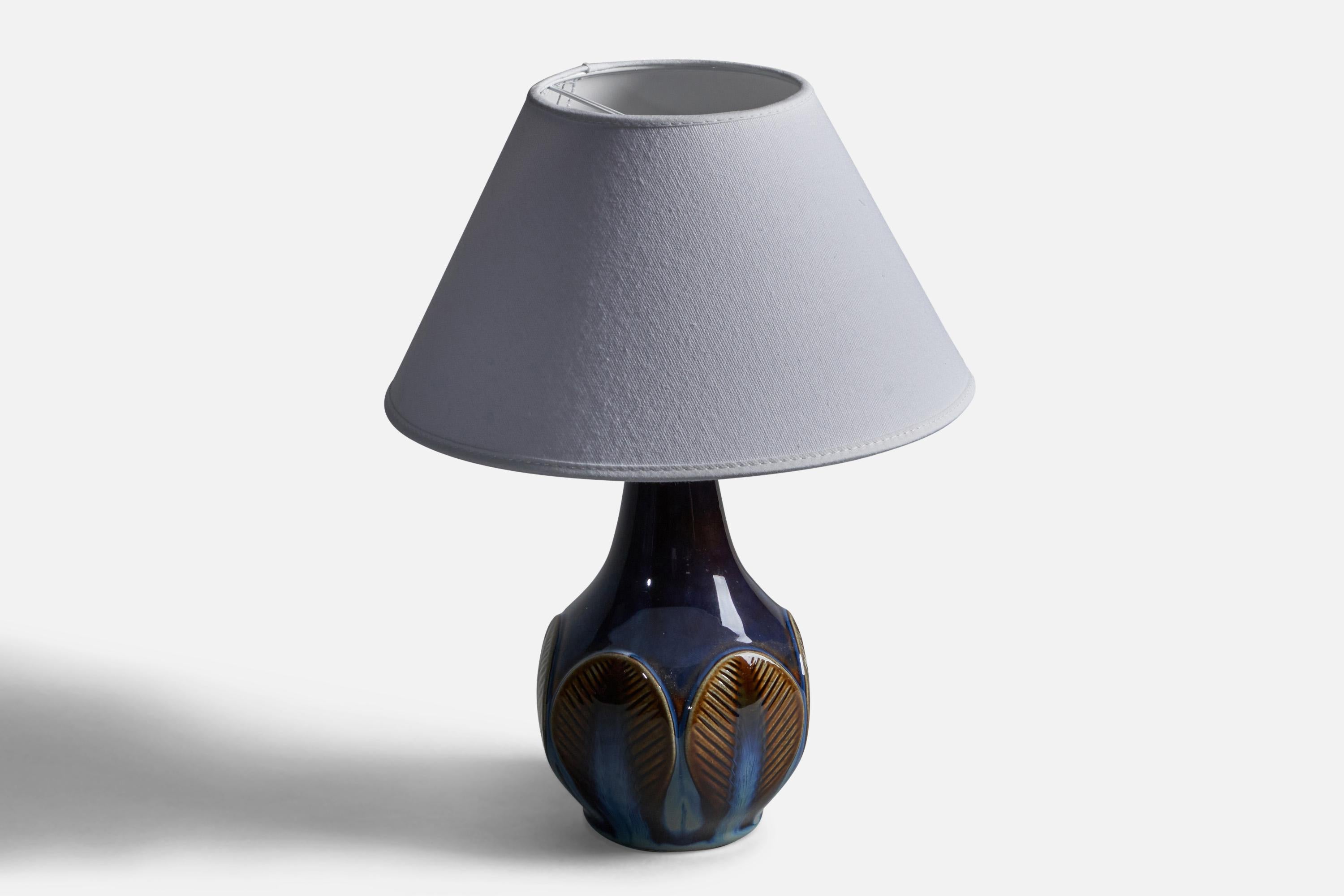 Mid-Century Modern Søholm, Table Lamp, Stoneware, Denmark, 1960s For Sale
