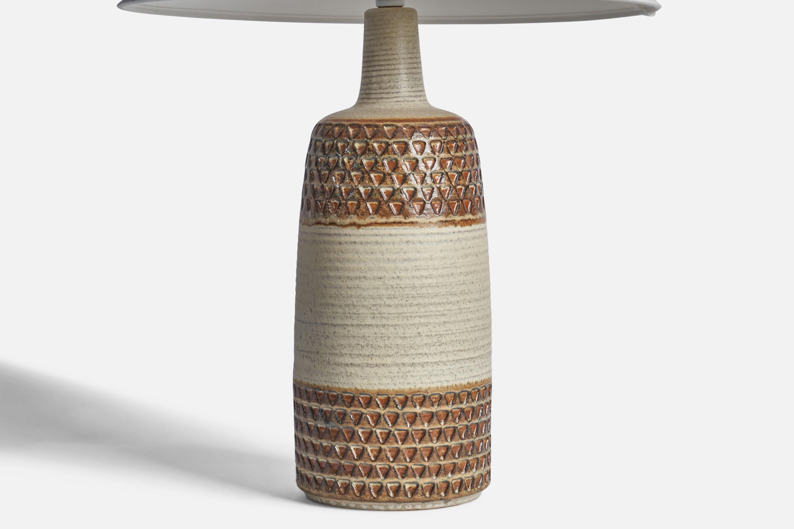 Danish Søholm, Table Lamp, Stoneware, Denmark, 1960s For Sale