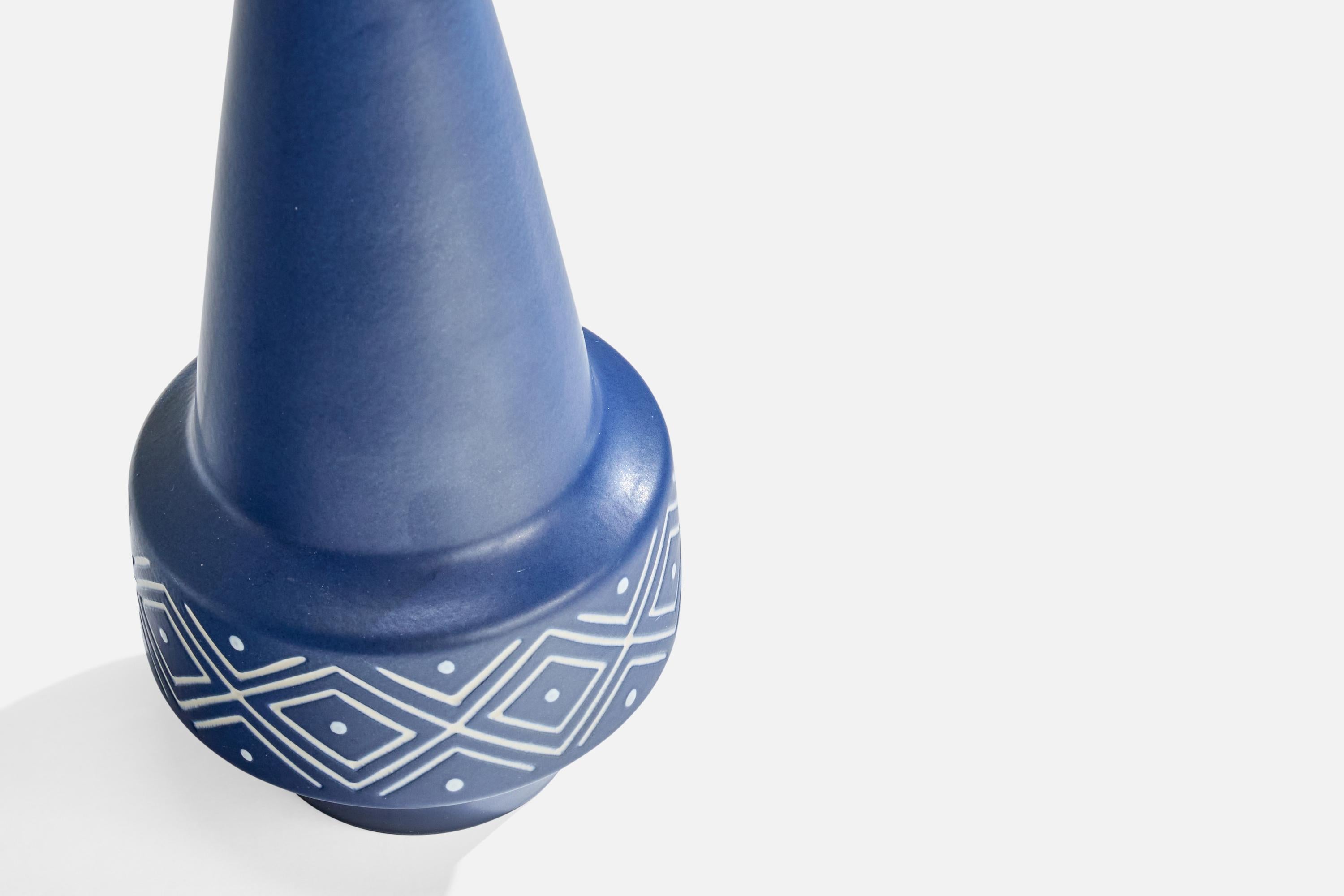 Danish Søholm, Table Lamp, Stoneware, Denmark, 1960s For Sale