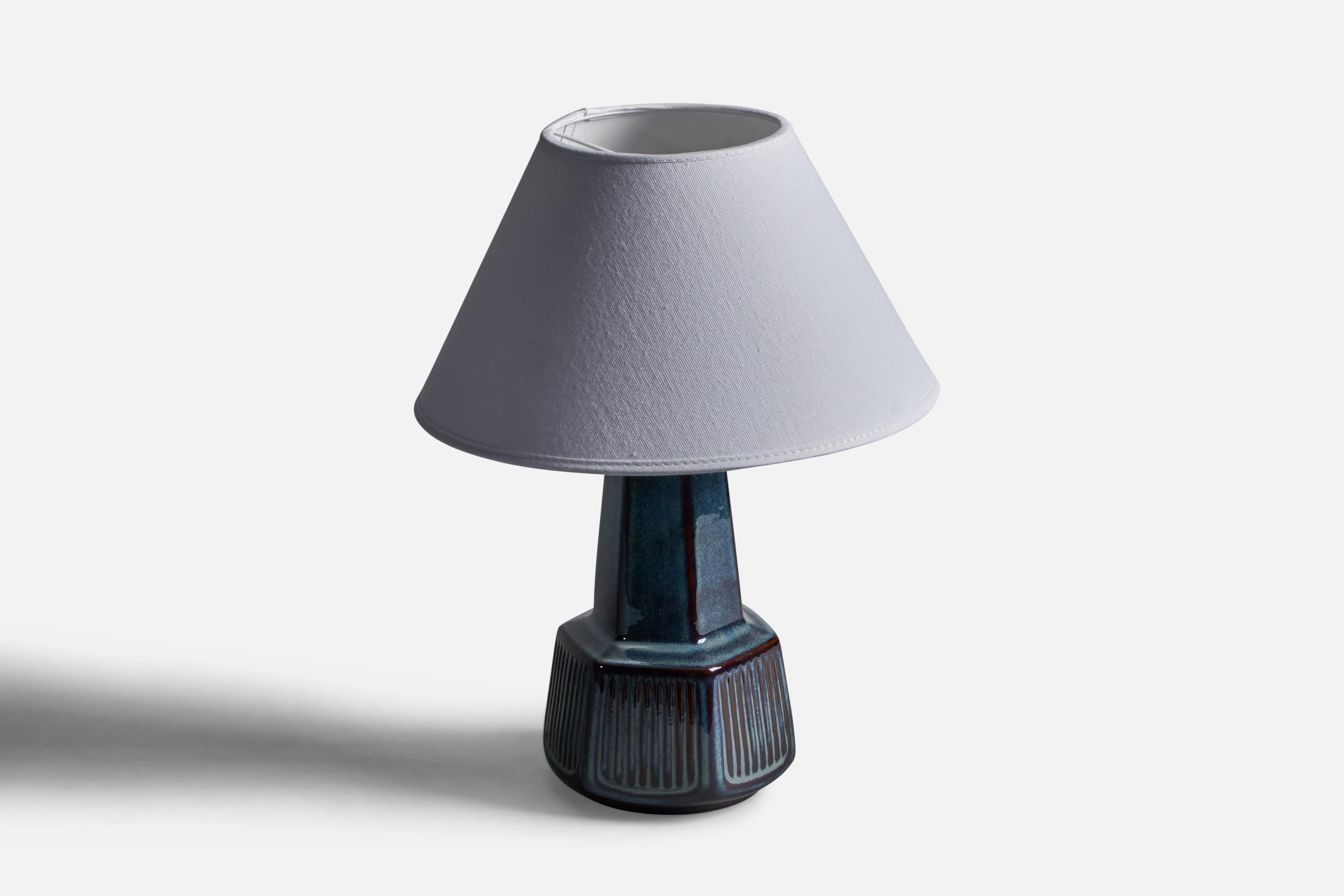 Mid-20th Century Søholm, Table Lamp, Stoneware, Denmark, 1960s For Sale