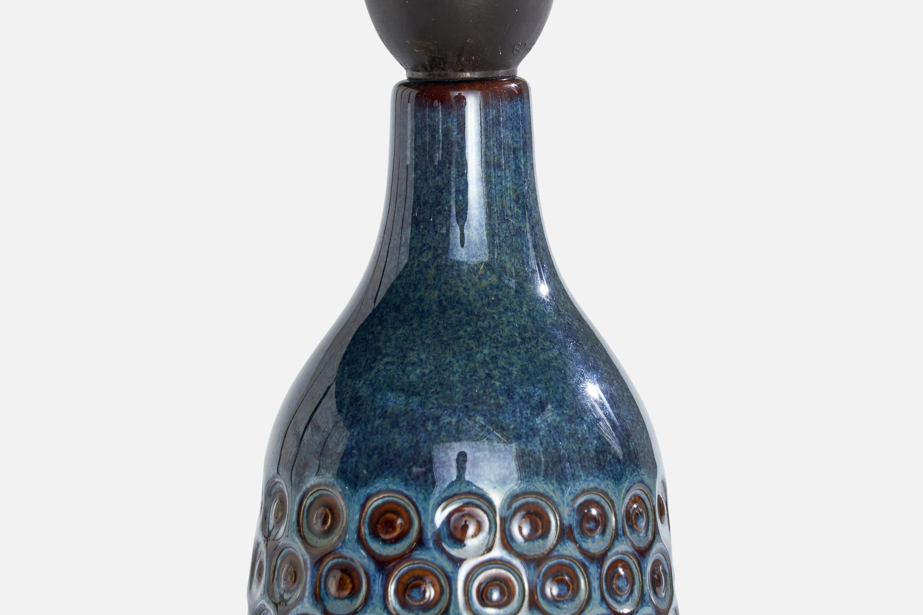 Søholm, Table Lamp, Stoneware, Denmark, 1970s In Good Condition For Sale In High Point, NC