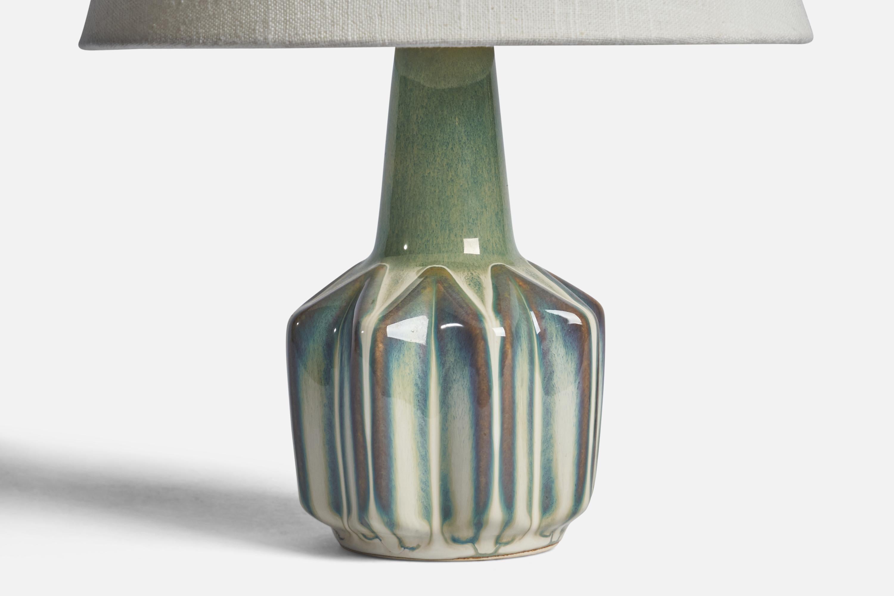Danish Søholm, Table Lamp, Stoneware, Stoneware, Denmark, 1960s For Sale