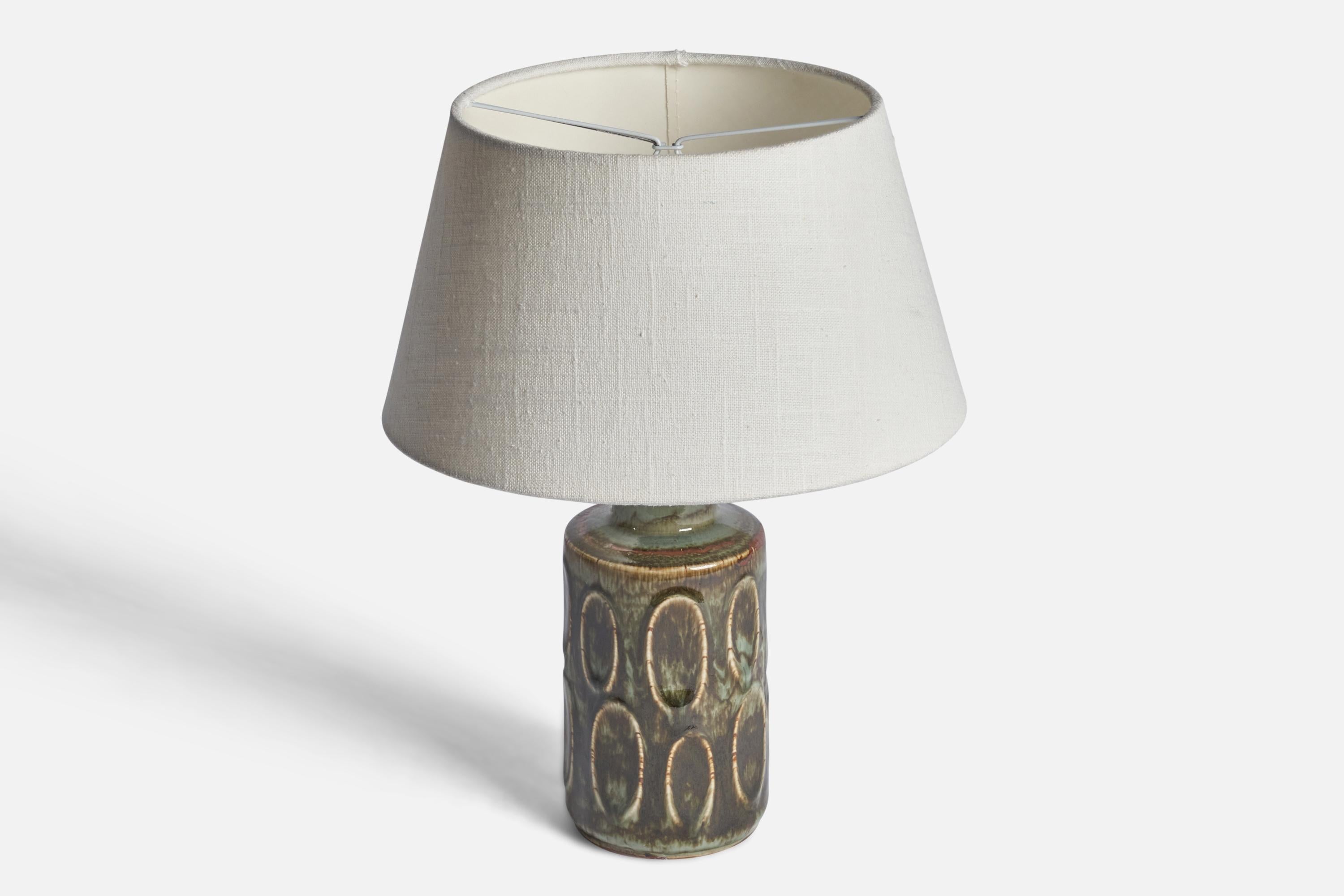 Mid-Century Modern Søholm, Table Lamp, Stoneware, Sweden, 1960s For Sale